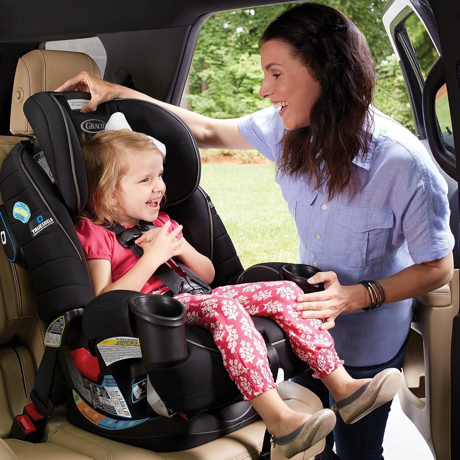 imageGraco 4Ever DLX 4in1 10 Years Use Infant to Toddler Car Seat Zagg Includes Rear Facing Forward Facing Highback Booster ampamp Backless Booster Seat optionsIon