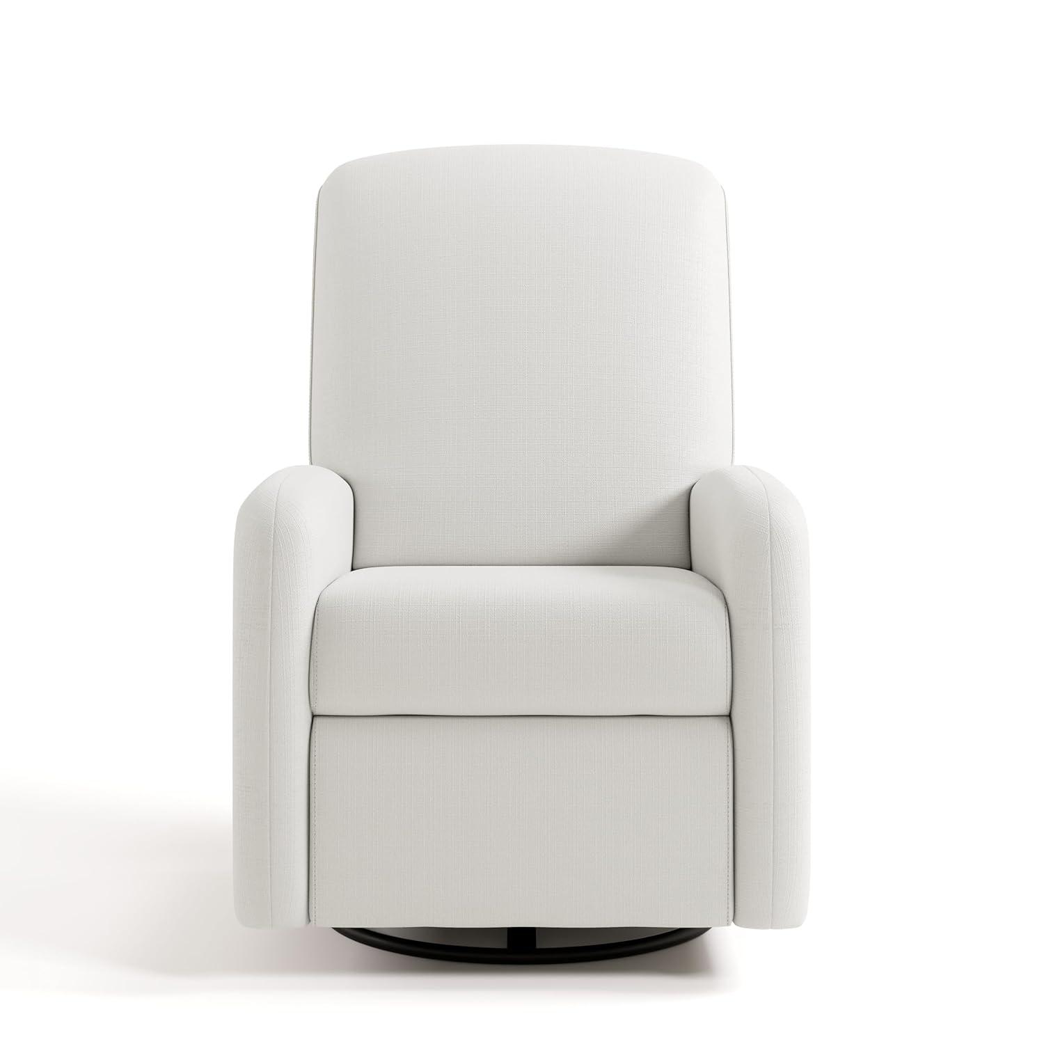 imageGraco Bellwood Power Recliner Swivel Glider Ivory Basketweave Electronic Power Recliner for Nursery Includes DualUSB Charging Port for USBA ampamp USBC Glider Rocking Chair with Full ReclineIvory