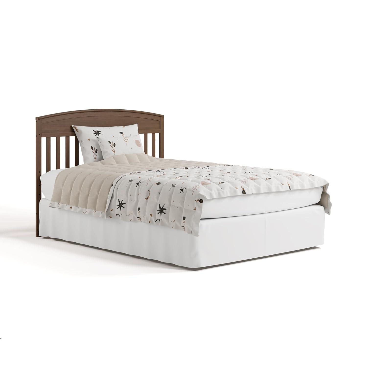 imageGraco Benton 5in1 Convertible Crib Pebble Gray GREENGUARD Gold Certified Converts from Baby Crib to Toddler Bed Daybed and FullSize Bed Fits Standard FullSize Crib MattressHazelnut
