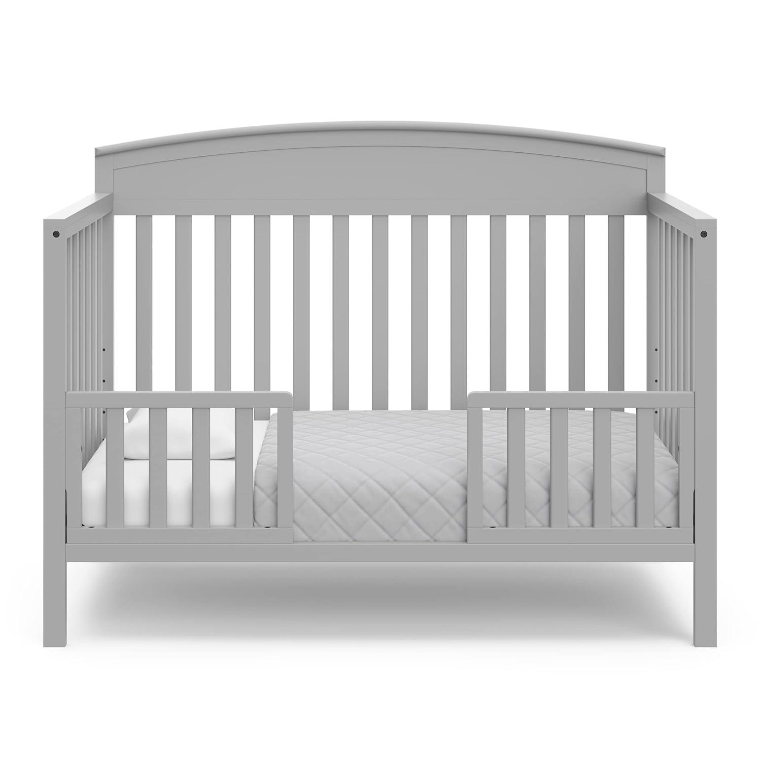imageGraco Benton 5in1 Convertible Crib Pebble Gray GREENGUARD Gold Certified Converts from Baby Crib to Toddler Bed Daybed and FullSize Bed Fits Standard FullSize Crib MattressPebble Gray