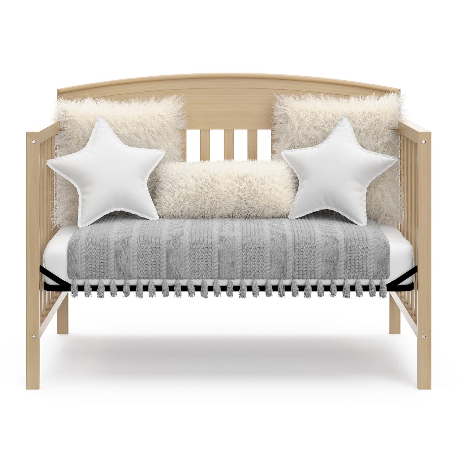 imageGraco Benton 5in1 Convertible Crib Pebble Gray GREENGUARD Gold Certified Converts from Baby Crib to Toddler Bed Daybed and FullSize Bed Fits Standard FullSize Crib MattressDriftwood