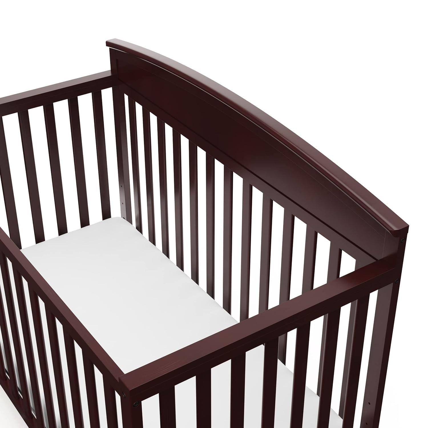 imageGraco Benton 5in1 Convertible Crib Pebble Gray GREENGUARD Gold Certified Converts from Baby Crib to Toddler Bed Daybed and FullSize Bed Fits Standard FullSize Crib MattressEspresso