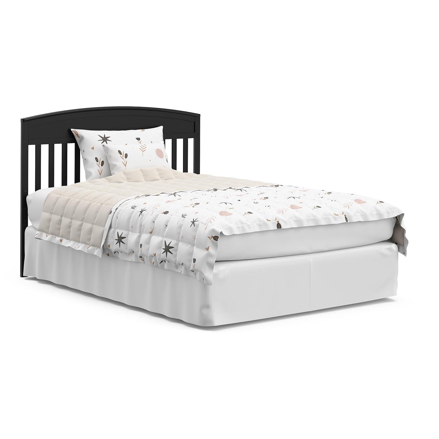 imageGraco Benton 5in1 Convertible Crib Pebble Gray GREENGUARD Gold Certified Converts from Baby Crib to Toddler Bed Daybed and FullSize Bed Fits Standard FullSize Crib MattressBlack