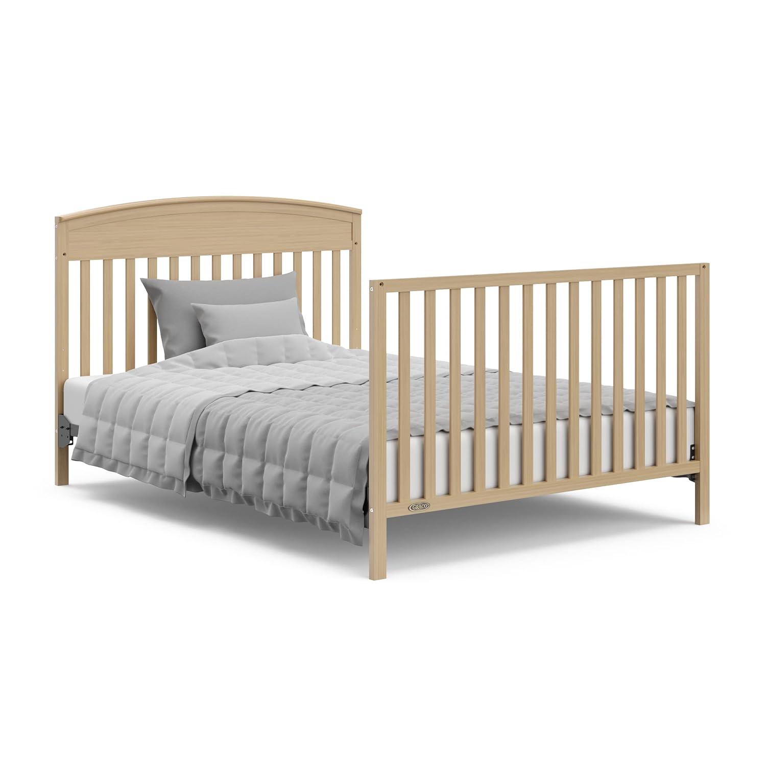 imageGraco Benton 5in1 Convertible Crib Pebble Gray GREENGUARD Gold Certified Converts from Baby Crib to Toddler Bed Daybed and FullSize Bed Fits Standard FullSize Crib MattressDriftwood