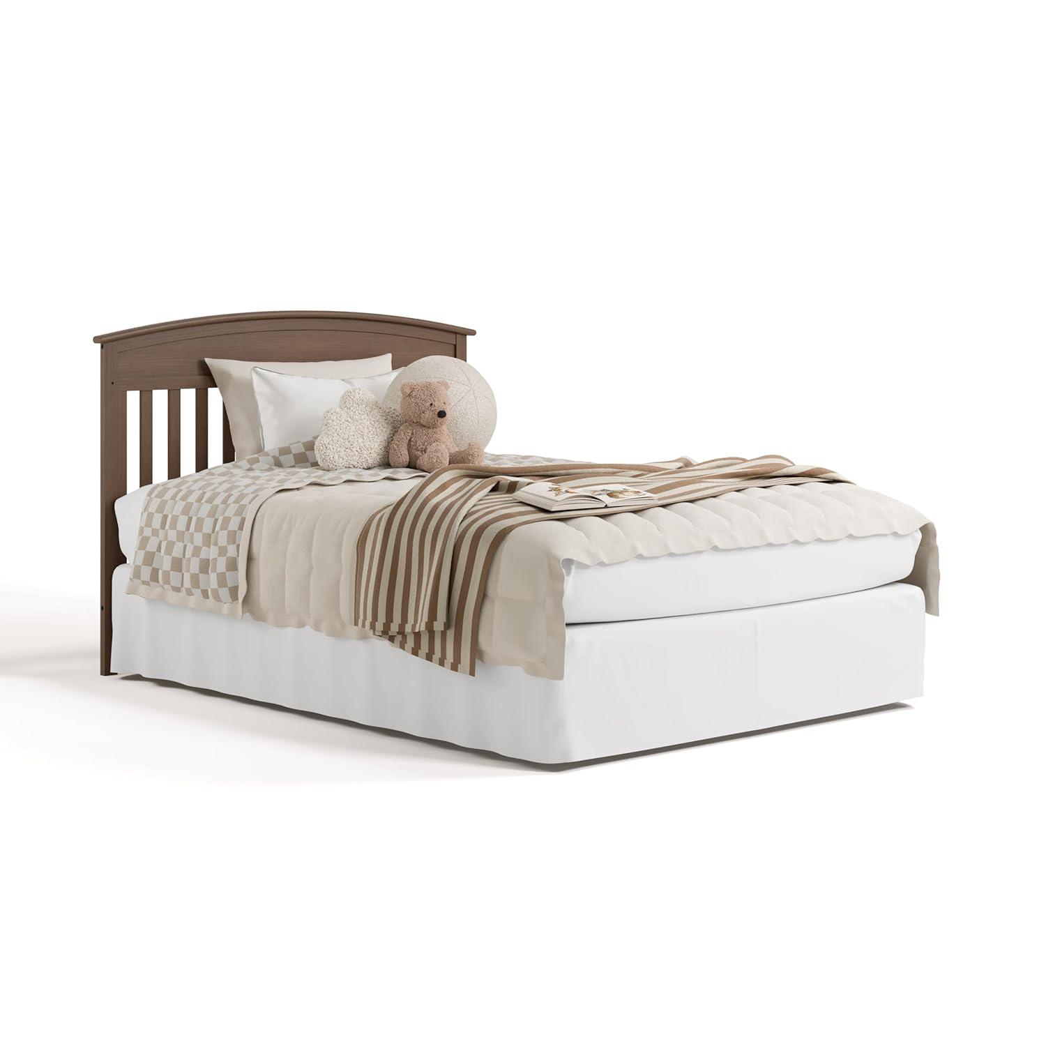 imageGraco Benton 5in1 Convertible Crib Pebble Gray GREENGUARD Gold Certified Converts from Baby Crib to Toddler Bed Daybed and FullSize Bed Fits Standard FullSize Crib MattressHazelnut