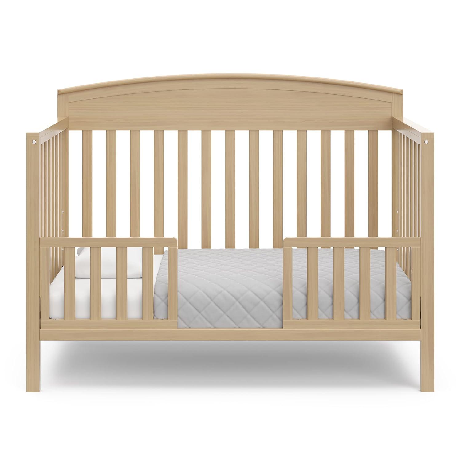 imageGraco Benton 5in1 Convertible Crib Pebble Gray GREENGUARD Gold Certified Converts from Baby Crib to Toddler Bed Daybed and FullSize Bed Fits Standard FullSize Crib MattressDriftwood