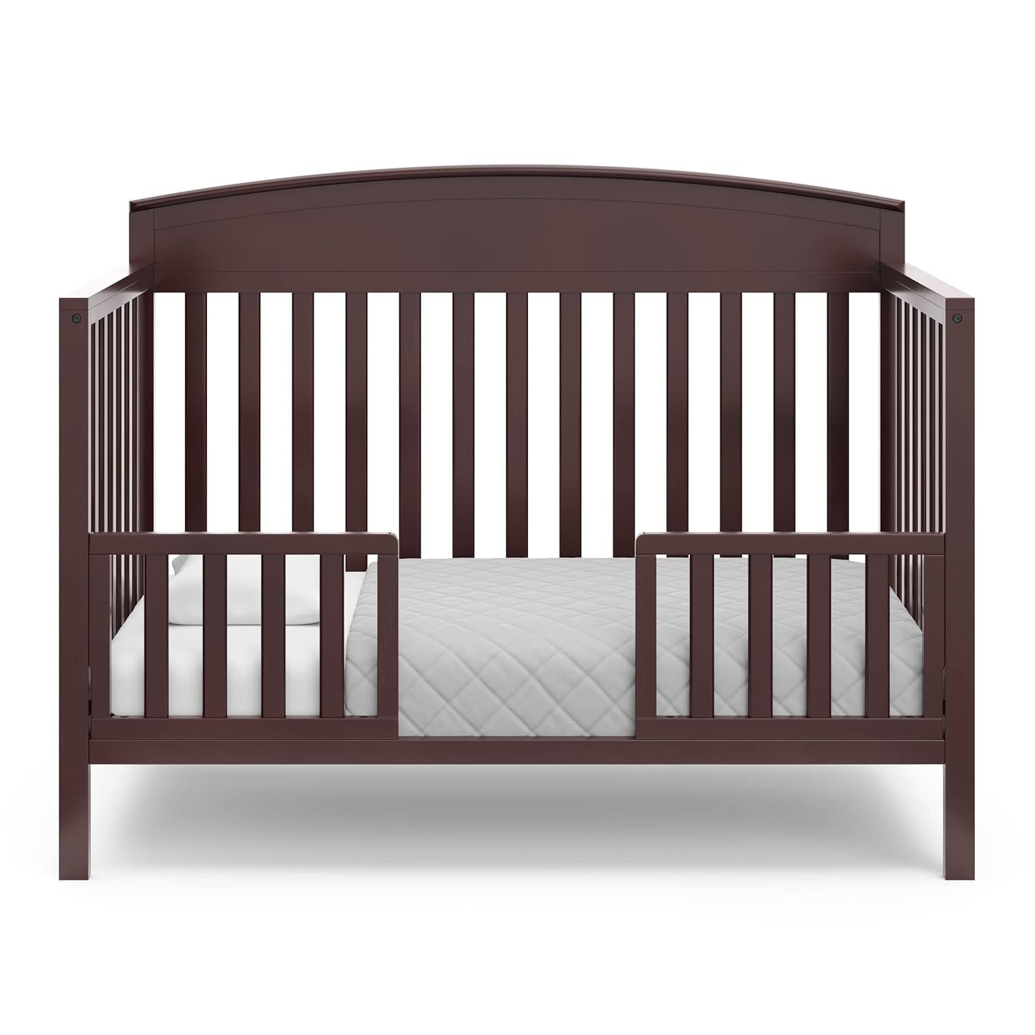 imageGraco Benton 5in1 Convertible Crib Pebble Gray GREENGUARD Gold Certified Converts from Baby Crib to Toddler Bed Daybed and FullSize Bed Fits Standard FullSize Crib MattressEspresso