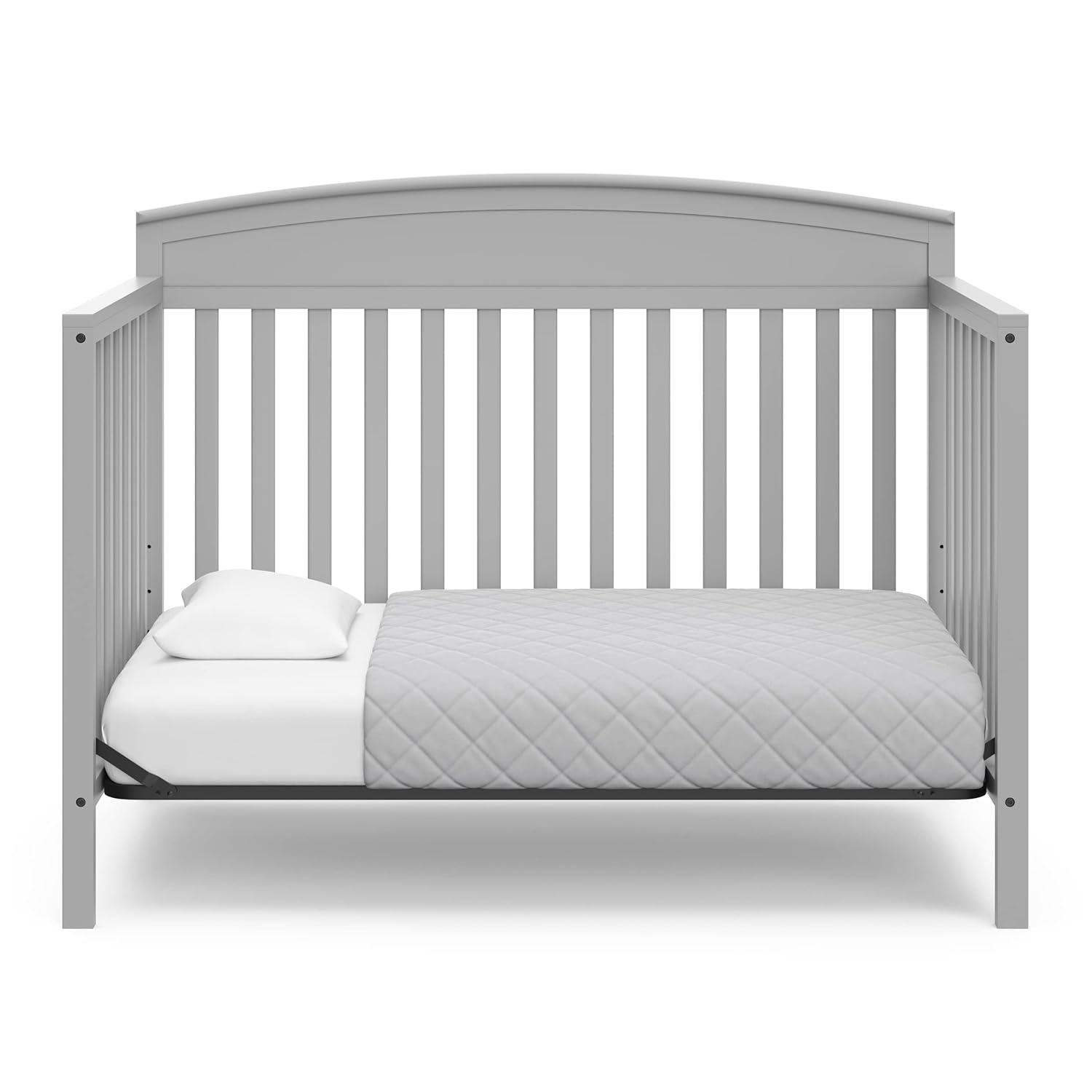 imageGraco Benton 5in1 Convertible Crib Pebble Gray GREENGUARD Gold Certified Converts from Baby Crib to Toddler Bed Daybed and FullSize Bed Fits Standard FullSize Crib MattressPebble Gray