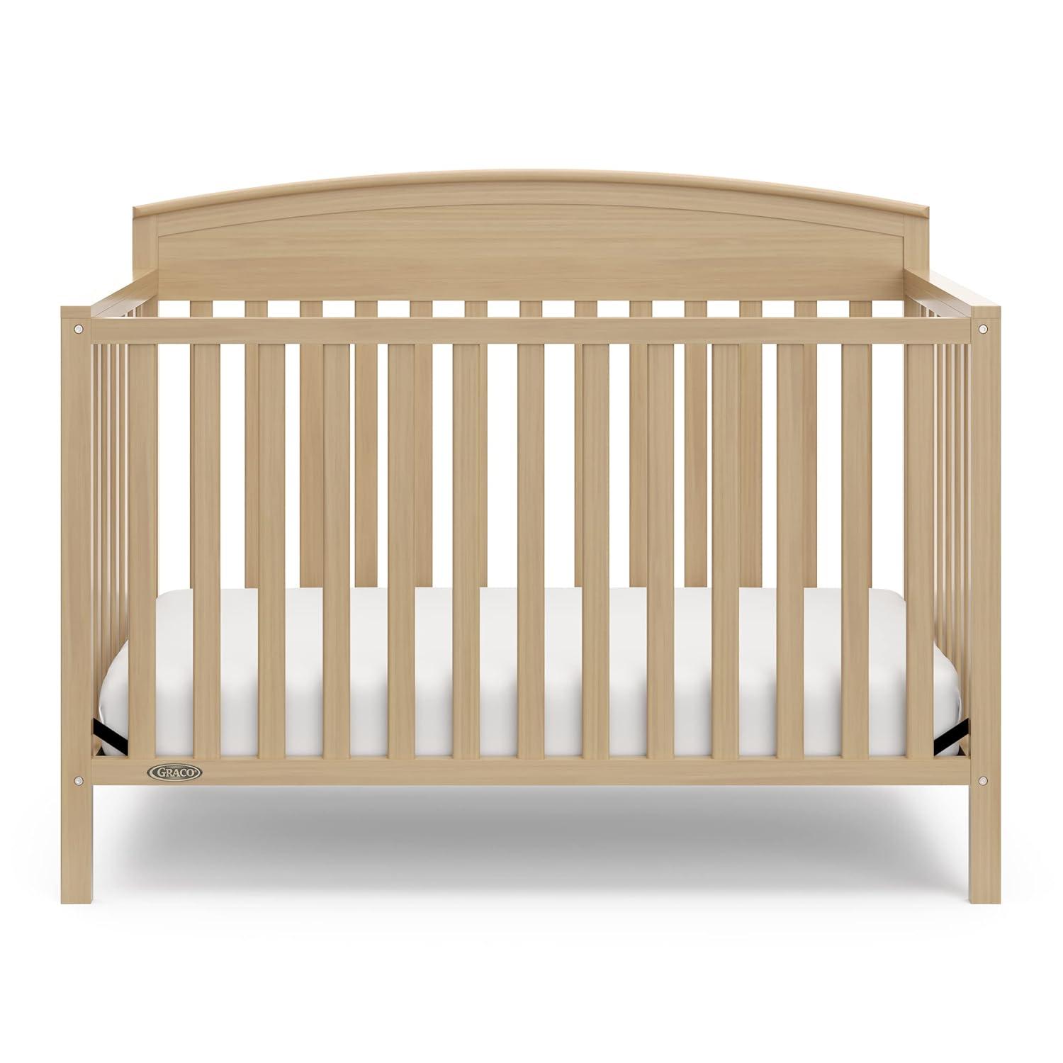 imageGraco Benton 5in1 Convertible Crib Pebble Gray GREENGUARD Gold Certified Converts from Baby Crib to Toddler Bed Daybed and FullSize Bed Fits Standard FullSize Crib MattressDriftwood