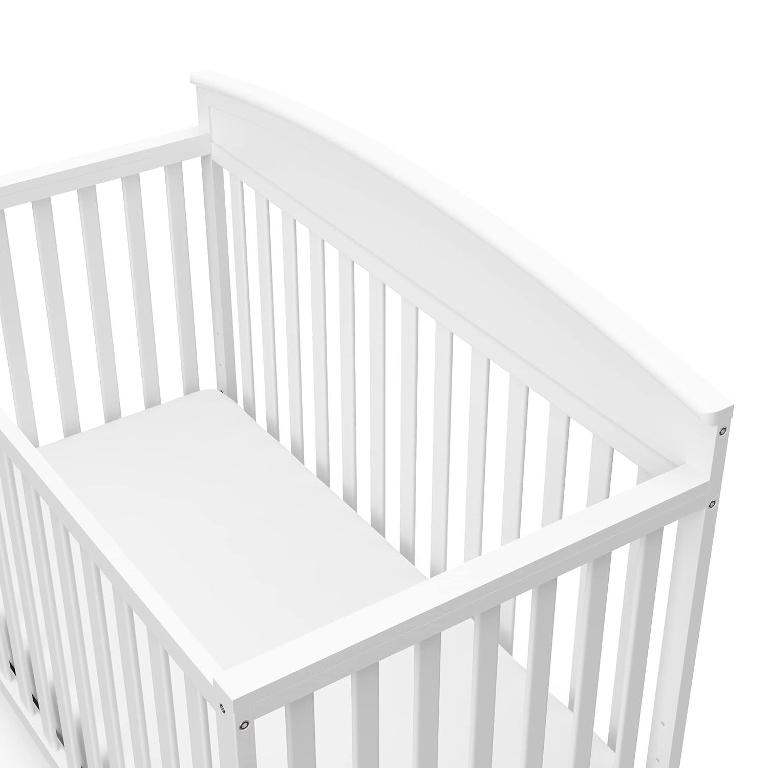 imageGraco Benton 5in1 Convertible Crib Pebble Gray GREENGUARD Gold Certified Converts from Baby Crib to Toddler Bed Daybed and FullSize Bed Fits Standard FullSize Crib MattressWhite