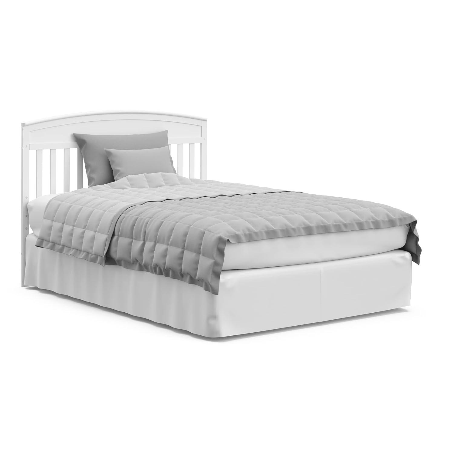 imageGraco Benton 5in1 Convertible Crib Pebble Gray GREENGUARD Gold Certified Converts from Baby Crib to Toddler Bed Daybed and FullSize Bed Fits Standard FullSize Crib MattressWhite