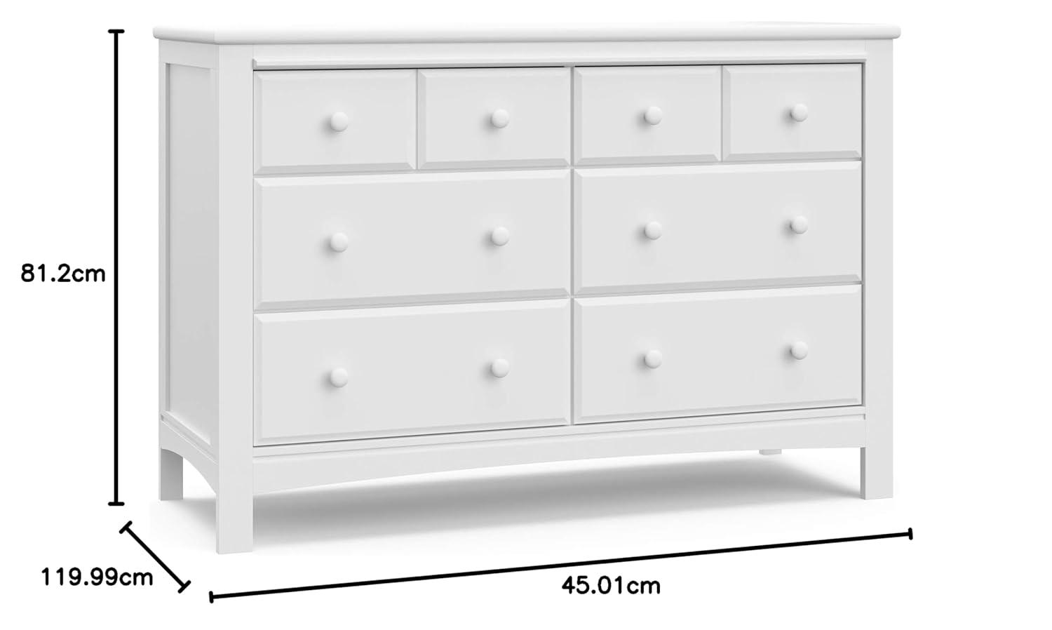 imageGraco Benton 6 Drawer Double Dresser Pebble Gray Easy New Assembly Process Universal Design Durable Steel Hardware and EuroGlide Drawers with Safety Stops Coordinates with Any NurseryWhite