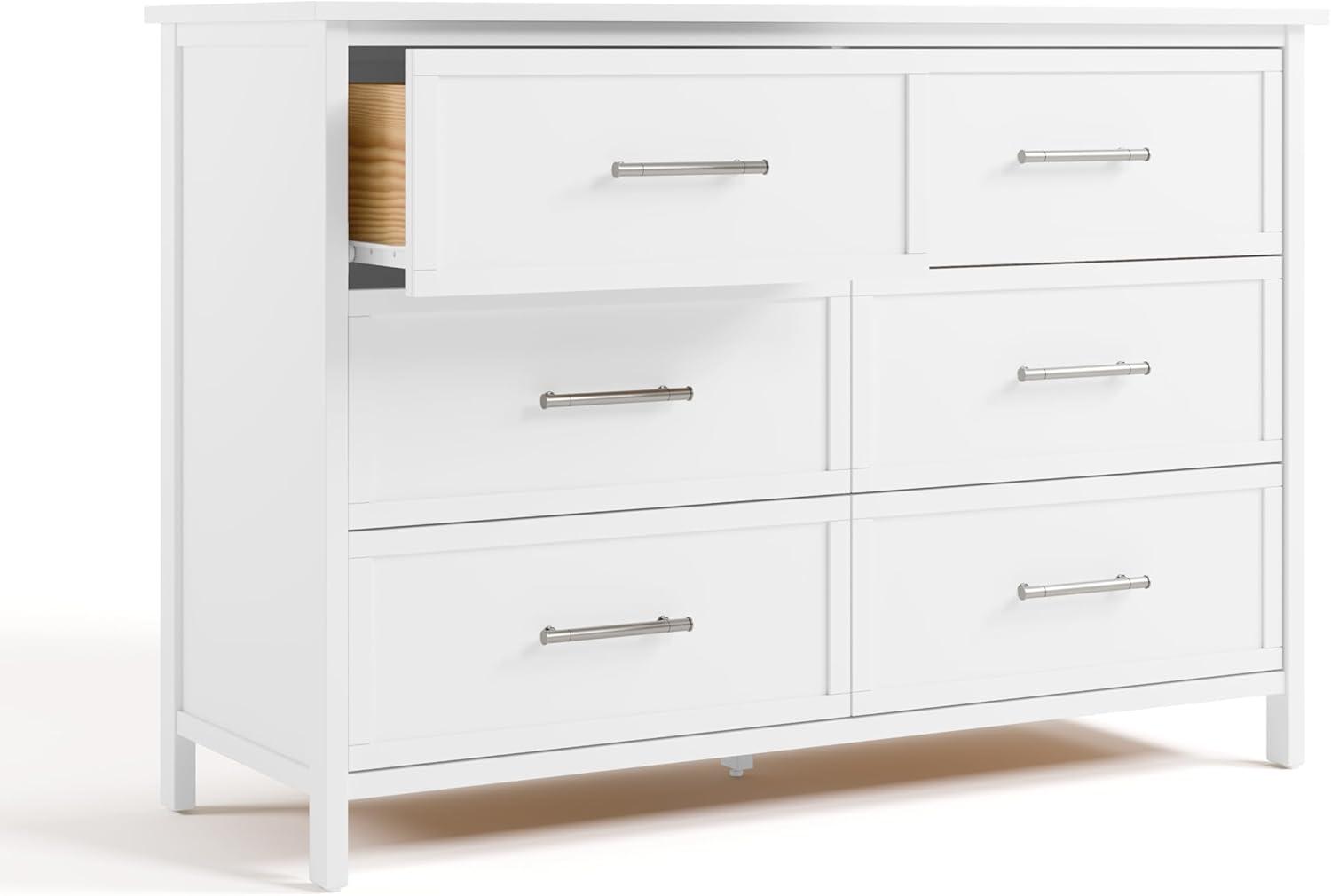 imageGraco Classic 3 Drawer Changing Table Dresser White GREENGUARD Gold Certified Baby Dresser with Changing Table Top Includes Interlocking Drawer SystemWhite