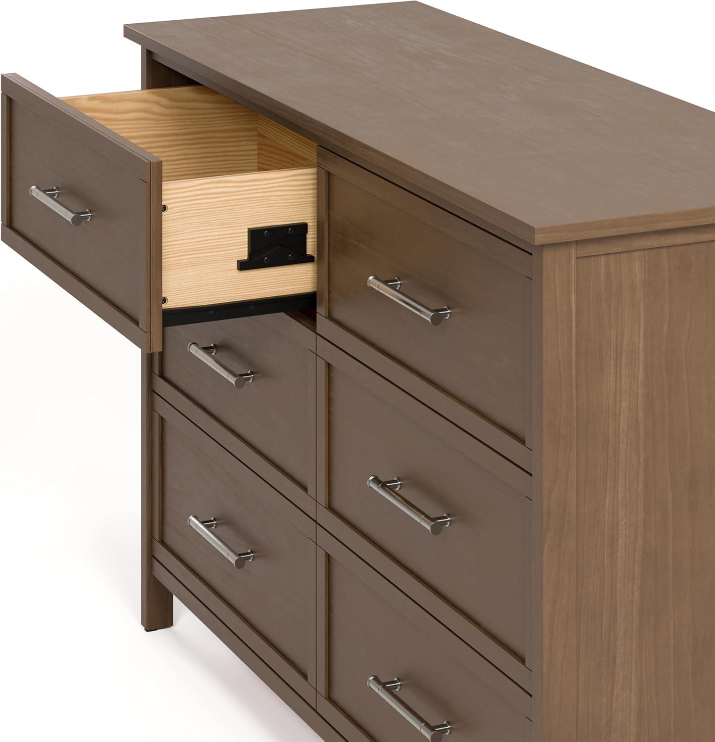 imageGraco Classic 3 Drawer Changing Table Dresser White GREENGUARD Gold Certified Baby Dresser with Changing Table Top Includes Interlocking Drawer SystemHazelnut