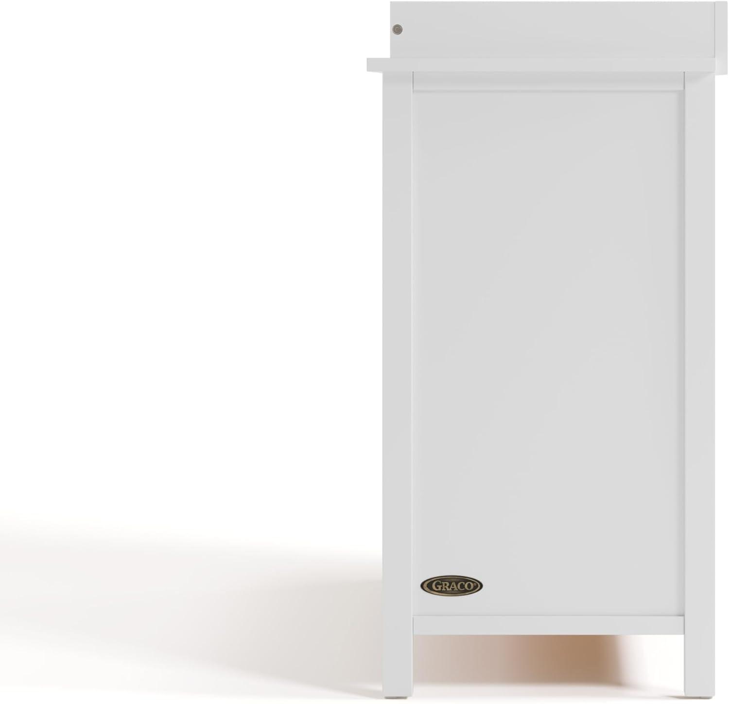 imageGraco Classic 3 Drawer Changing Table Dresser White GREENGUARD Gold Certified Baby Dresser with Changing Table Top Includes Interlocking Drawer SystemWhite