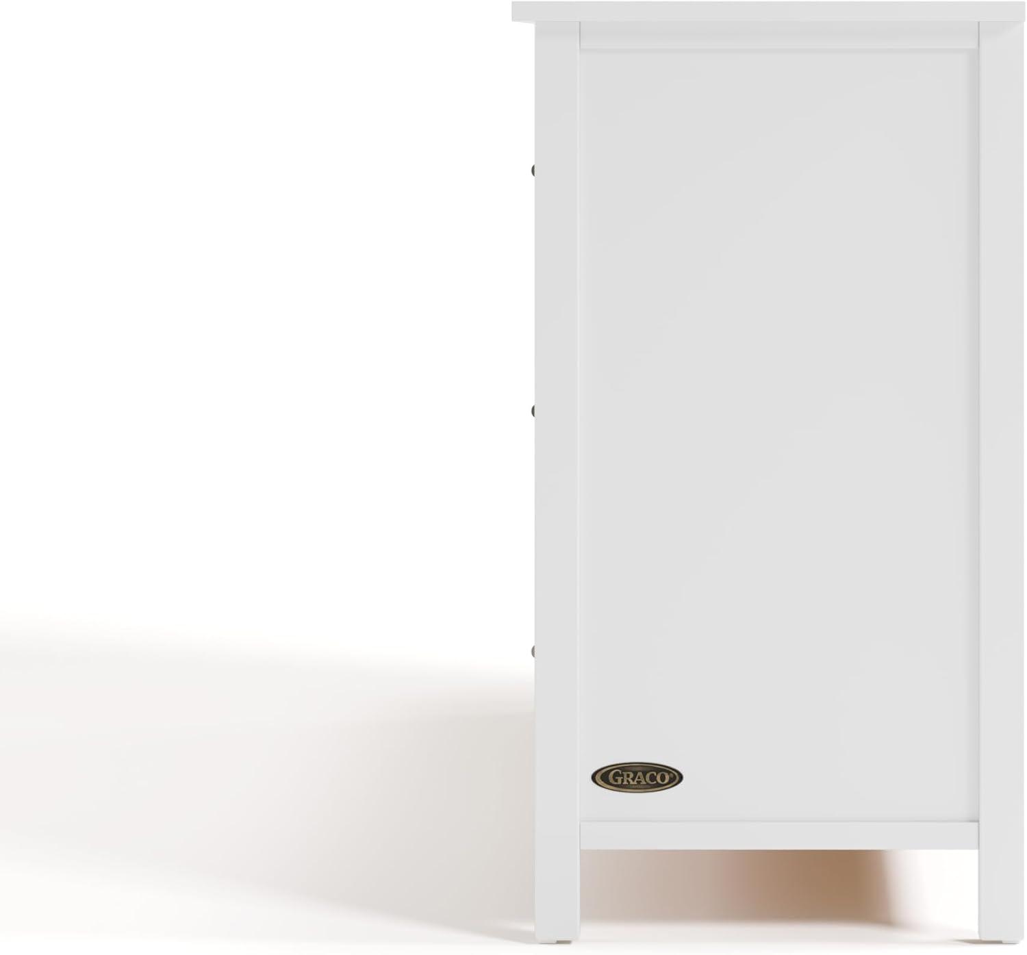 imageGraco Classic 3 Drawer Changing Table Dresser White GREENGUARD Gold Certified Baby Dresser with Changing Table Top Includes Interlocking Drawer SystemWhite