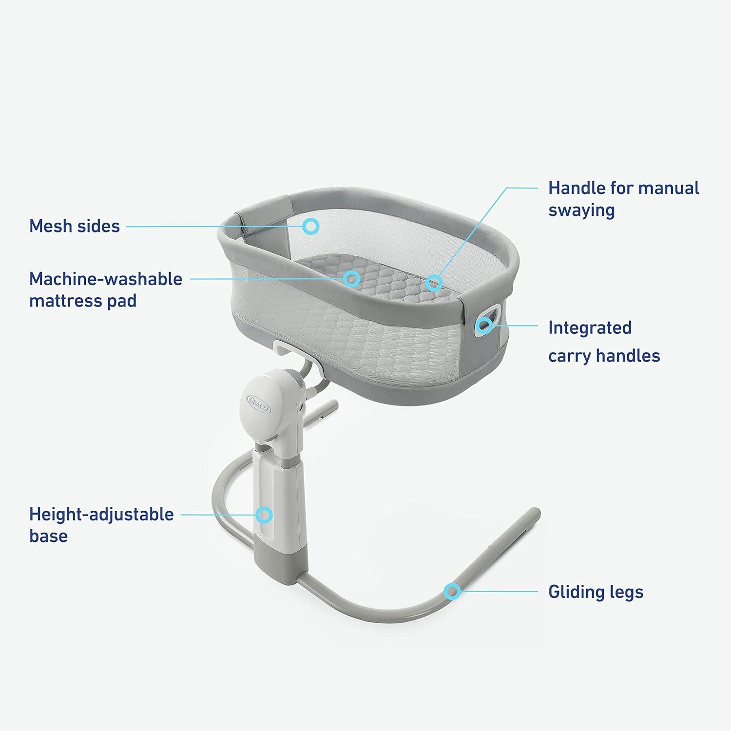 imageGraco DreamMore Bedside Bassinet Deluxe with Calming MotionSkyler