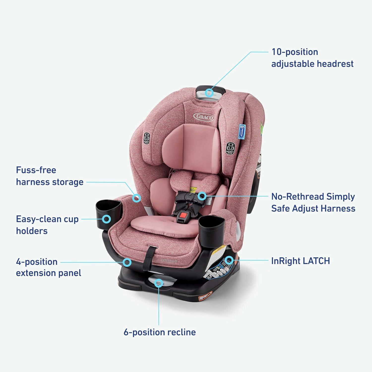 imageGraco Extend2Fit Kenzie 2in1 Convertible Car Seat for Infants to Toddlers with Advanced Safety FeaturesTalia 20