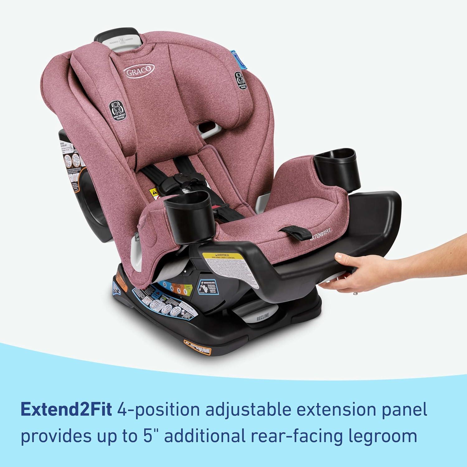 imageGraco Extend2Fit Kenzie 2in1 Convertible Car Seat for Infants to Toddlers with Advanced Safety FeaturesTalia 20
