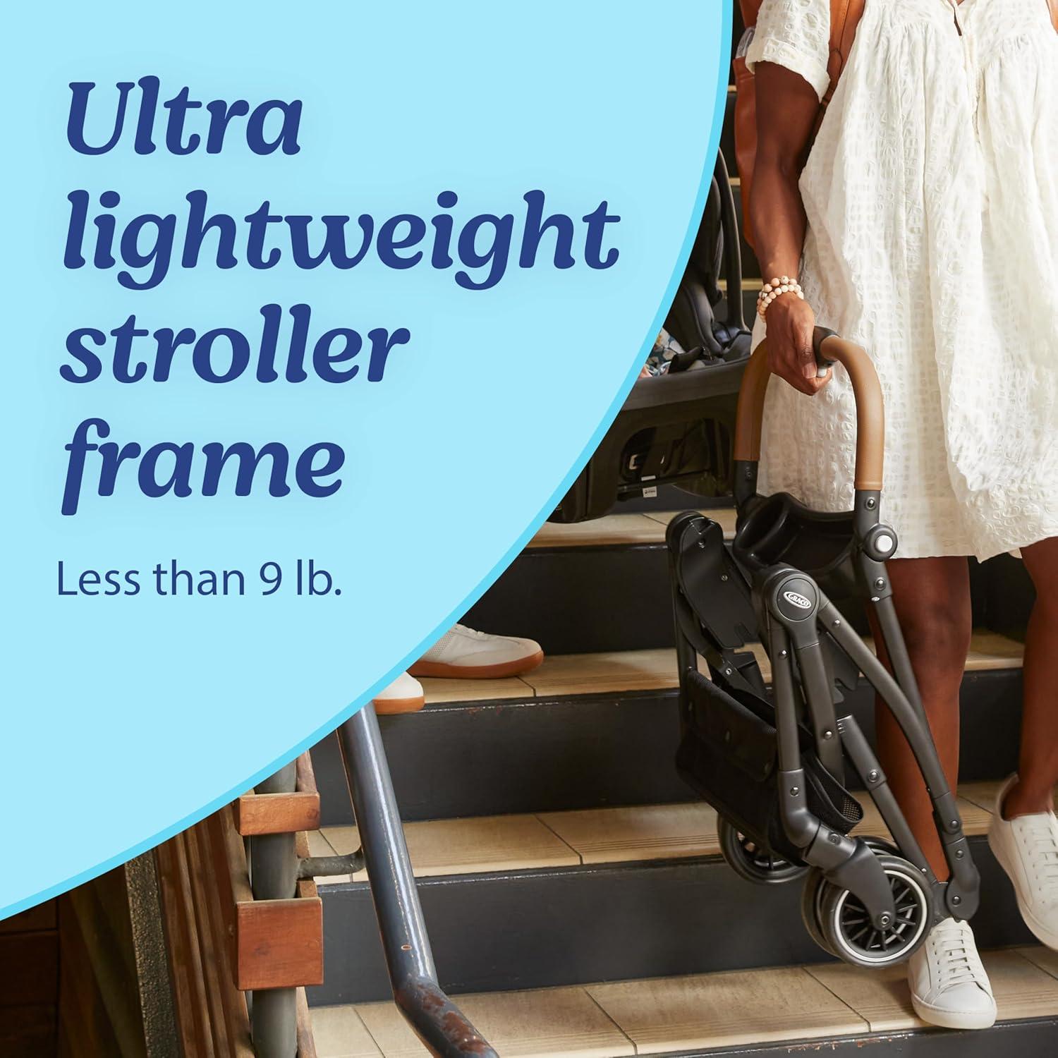 imageGraco Gomax Frame Stroller Accepts All Graco Infant Car Seats Backpack Style Lightweight Travel Stroller FrameAce