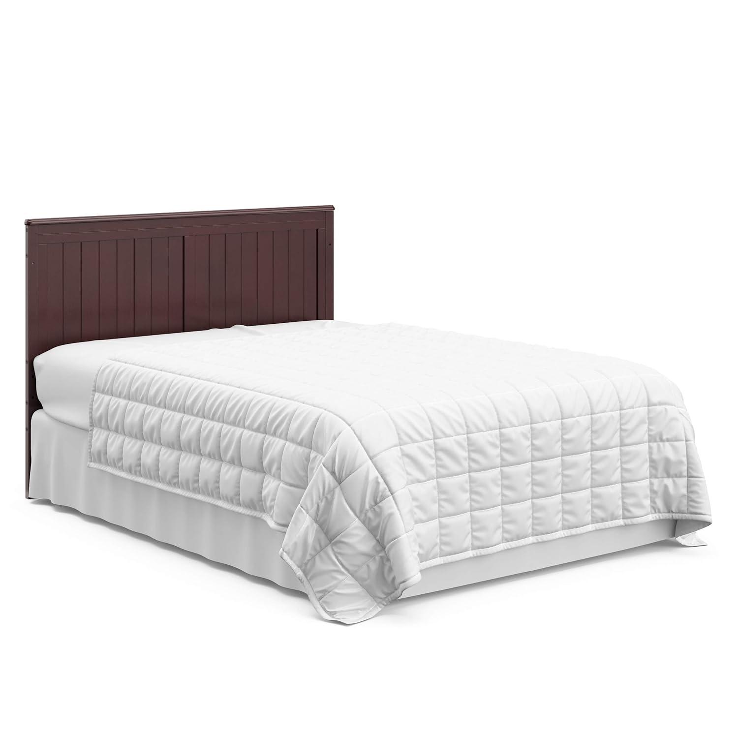 imageGraco Hadley 5in1 Convertible Crib ampamp Changer Espresso GREENGUARD Gold Certified Fits Standard Crib Mattress Converts to Toddler Bed and Full Bed 4 Adjustable Mattress HeightsEspresso