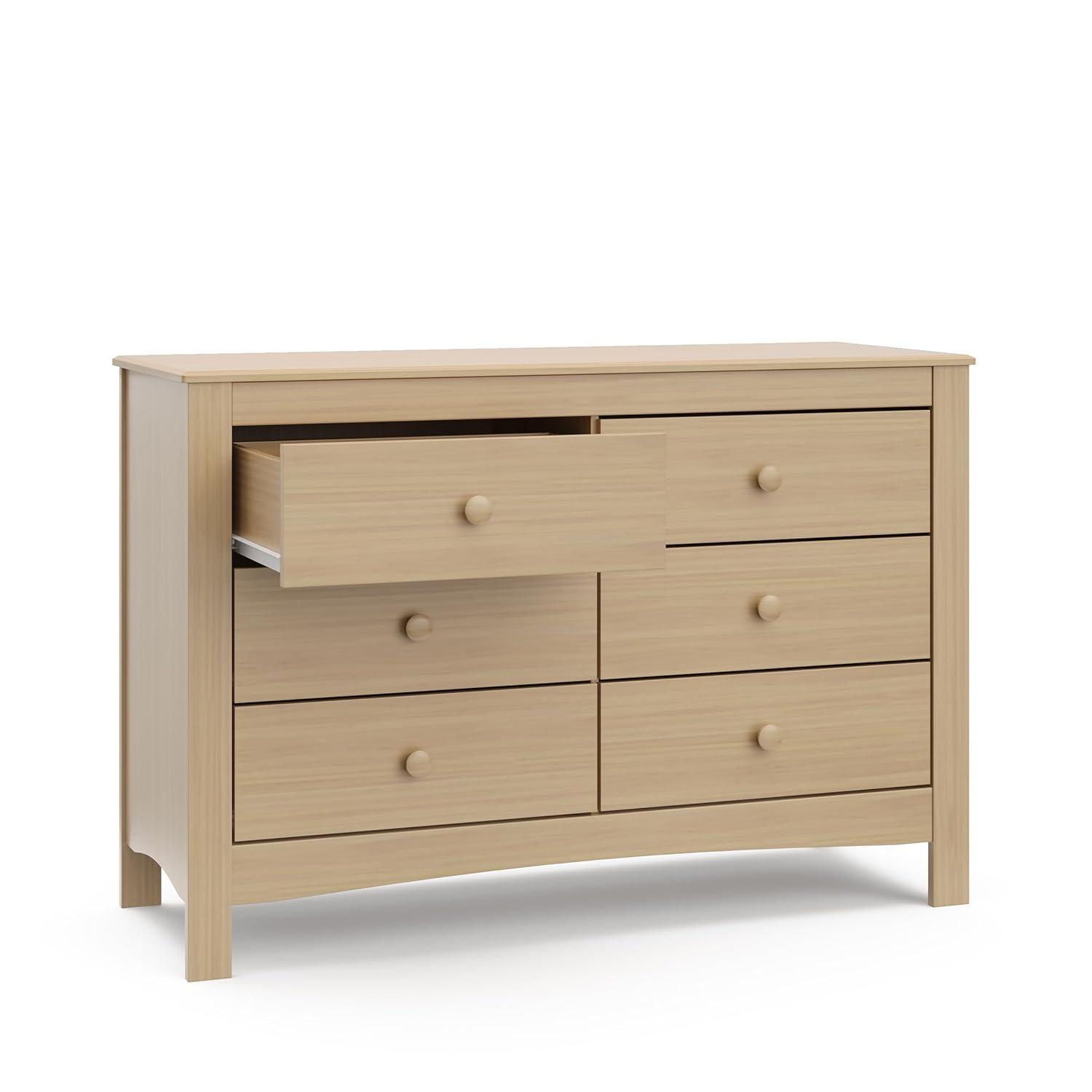 imageGraco Noah 3 Drawer Chest with Changing Topper Pebble Gray GREENGUARD Gold Certified Baby Dresser Table Top for Nursery KidsDriftwood