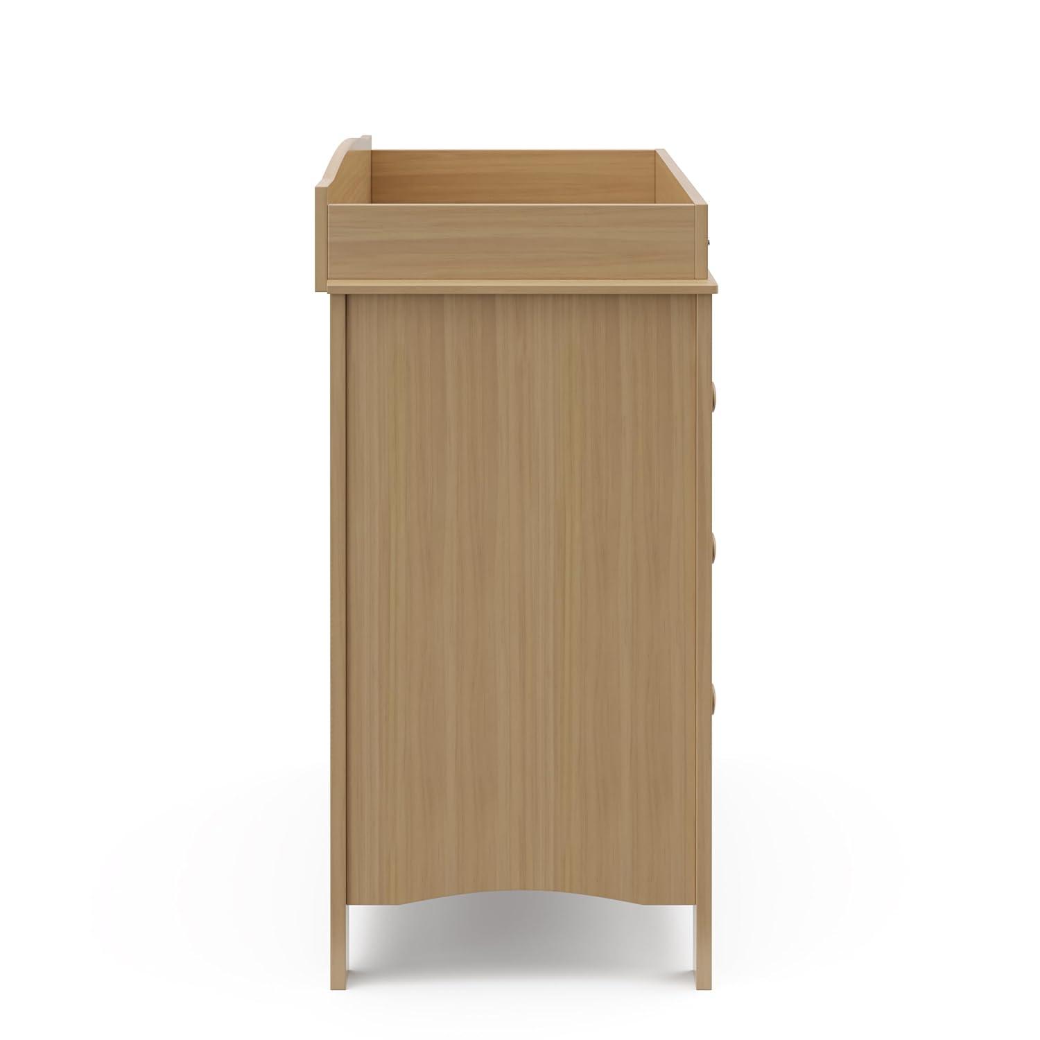 imageGraco Noah 3 Drawer Chest with Changing Topper Pebble Gray GREENGUARD Gold Certified Baby Dresser Table Top for Nursery KidsDriftwood