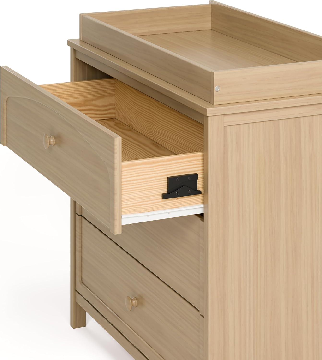 imageGraco Olivia 6 Drawer Double Dresser Driftwood GREENGUARD Gold Certified Storage for Baby and Kids Bedroom Interlocking Drawer System AntiTip Kit IncludedDriftwood