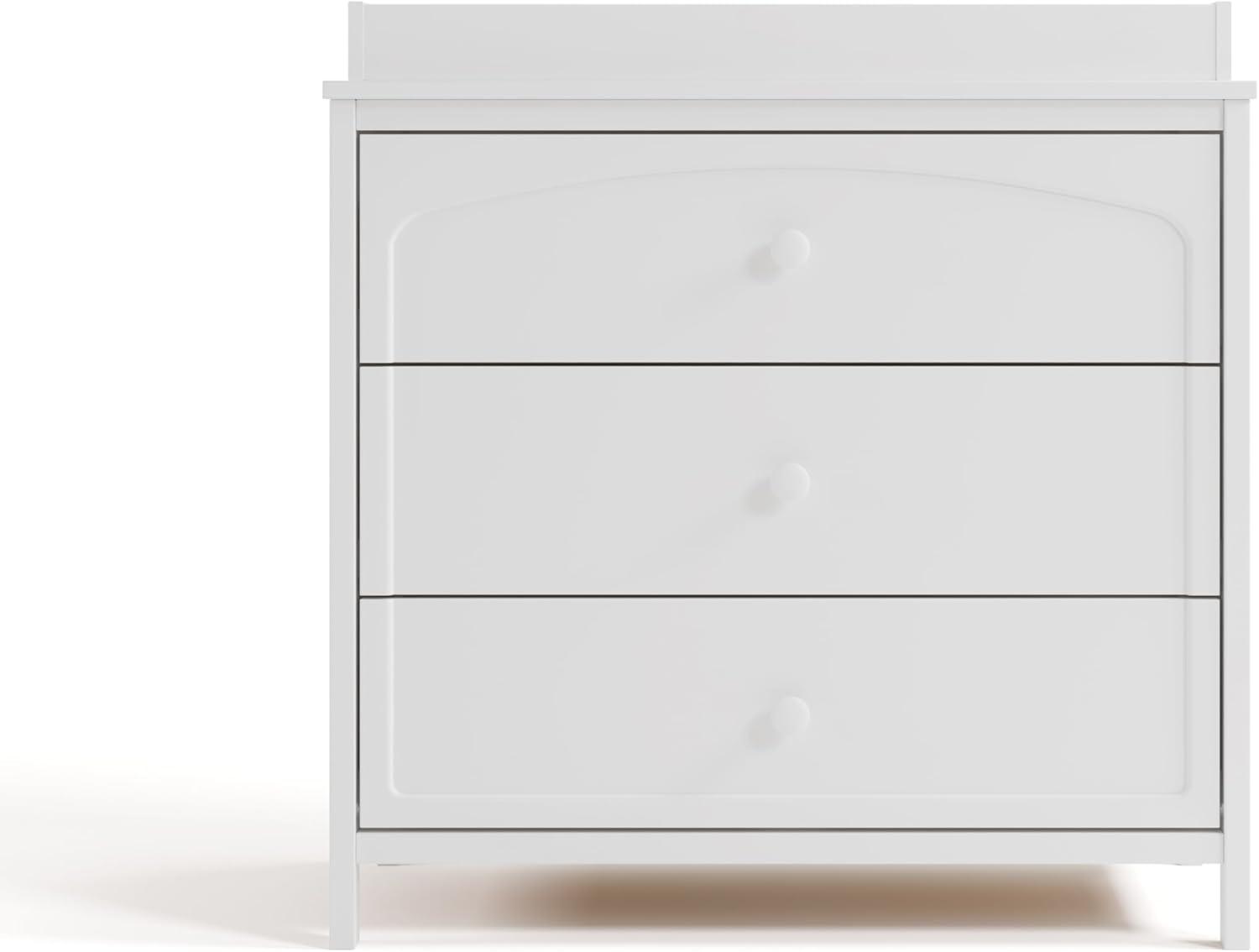 imageGraco Olivia 6 Drawer Double Dresser Driftwood GREENGUARD Gold Certified Storage for Baby and Kids Bedroom Interlocking Drawer System AntiTip Kit IncludedWhite