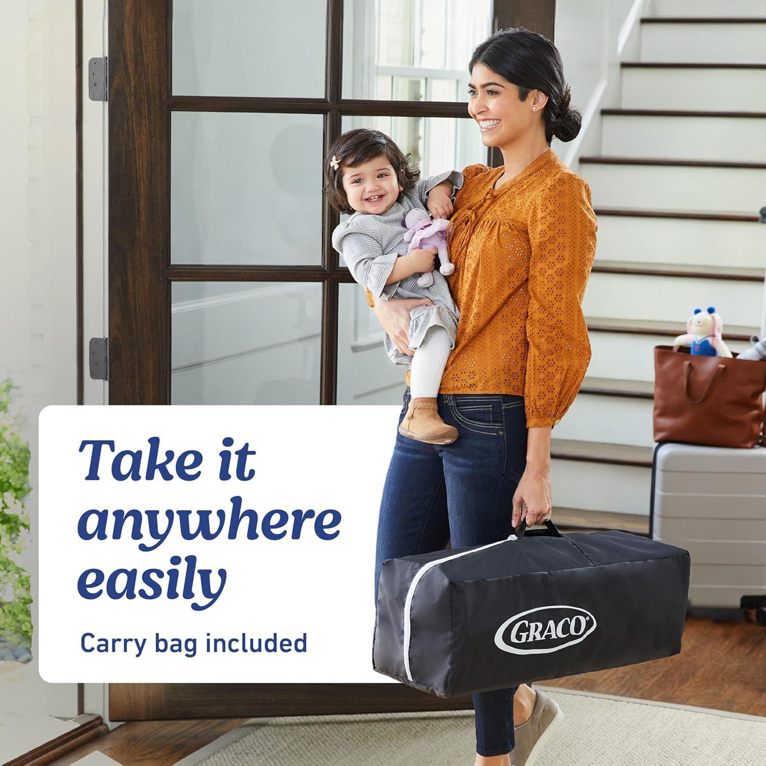 imageGraco Pack and Play Portable Playard Push Button Compact Fold CarnivalCarnival