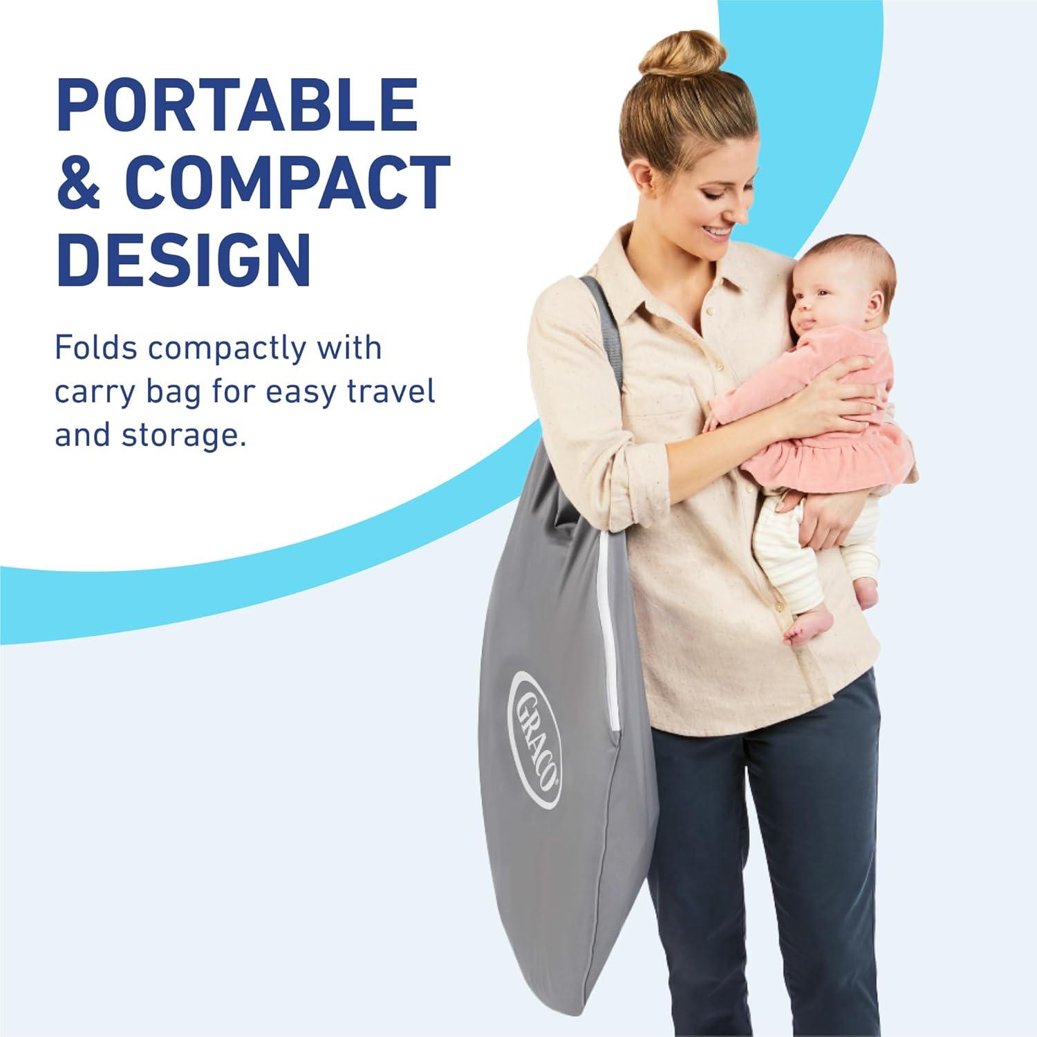 imageGraco Pack n Play Dome LX Playard with Baby Bassinet Lightweight Portable Crib PushButton Fold Travel Crib Redmond ConvertibleRedmond