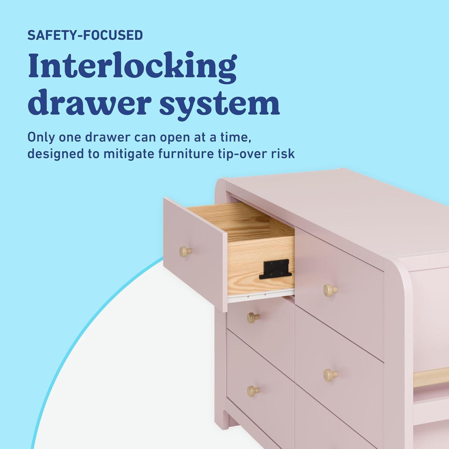 imageGraco ReadwithMe 3 Drawer Chest with Bookshelves and Removable Changing Topper White with Driftwood GREENGUARD Gold Certified Nursery ampamp Kids Bedroom Wood Chest with Spacious StorageBlush With Driftwood