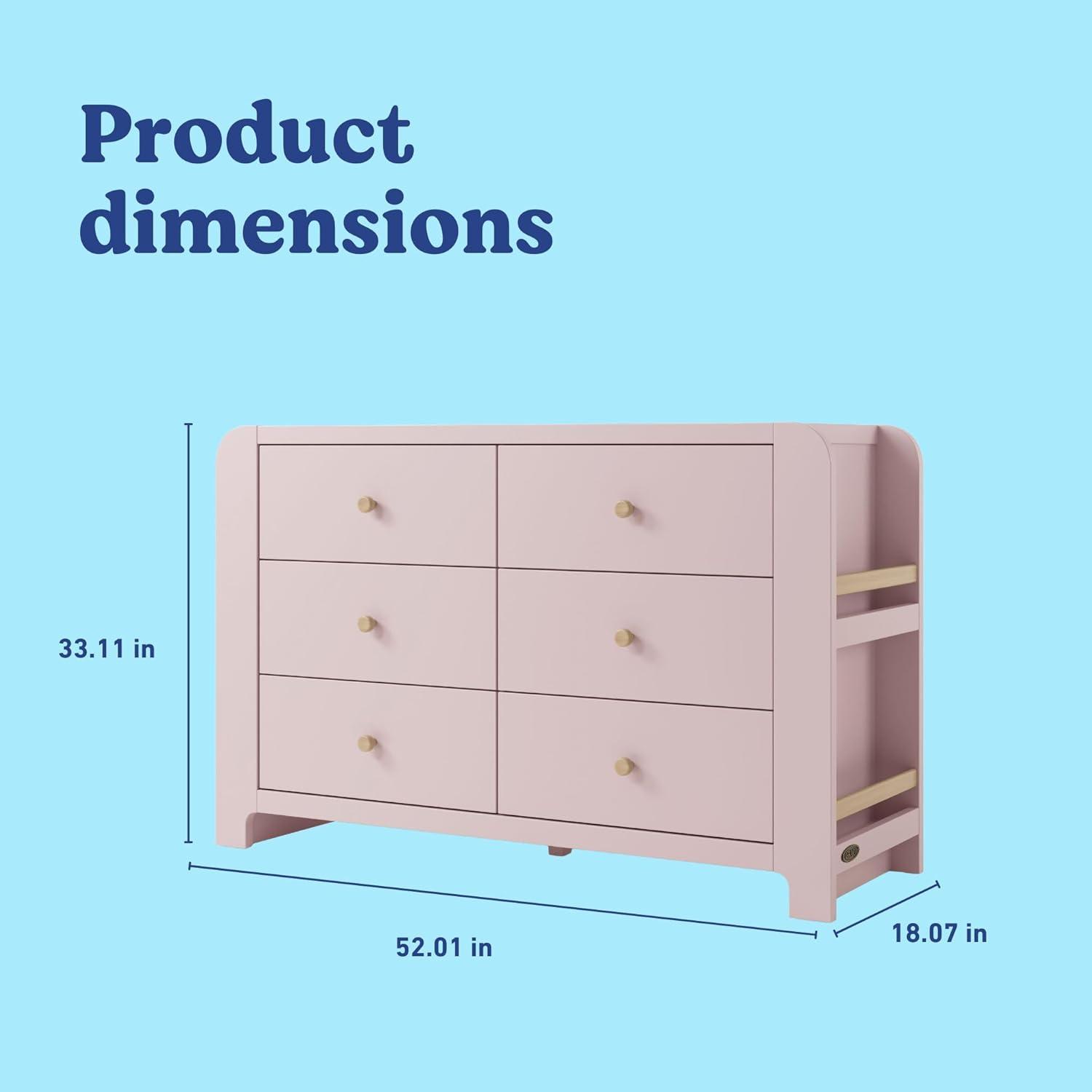 imageGraco ReadwithMe 3 Drawer Chest with Bookshelves and Removable Changing Topper White with Driftwood GREENGUARD Gold Certified Nursery ampamp Kids Bedroom Wood Chest with Spacious StorageBlush With Driftwood