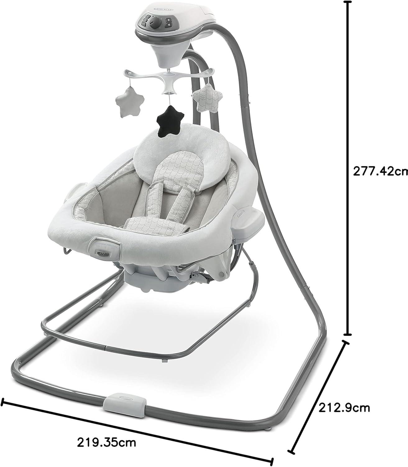 imageGraco Simple Sway Baby Swing SidetoSide Sway Infant Swing with 6 Speeds Vibration AbbingtonRedmond