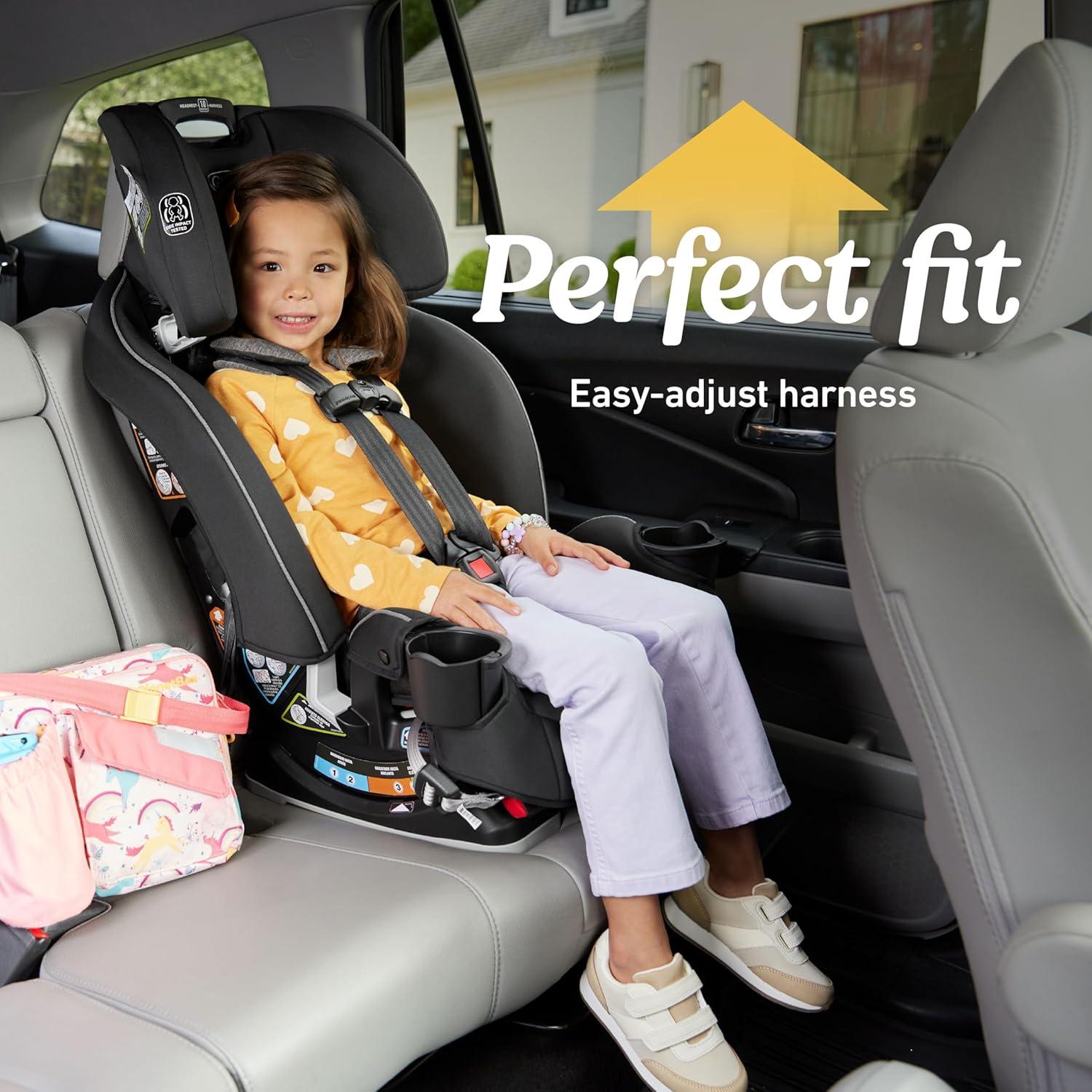 imageGraco Slimfit 3in1 Convertible Car Seat UltraSpaceSaving Design Jarret Suitable for Rear and ForwardFacing Highback Booster Seat with 10Position HeadrestDarcie 20