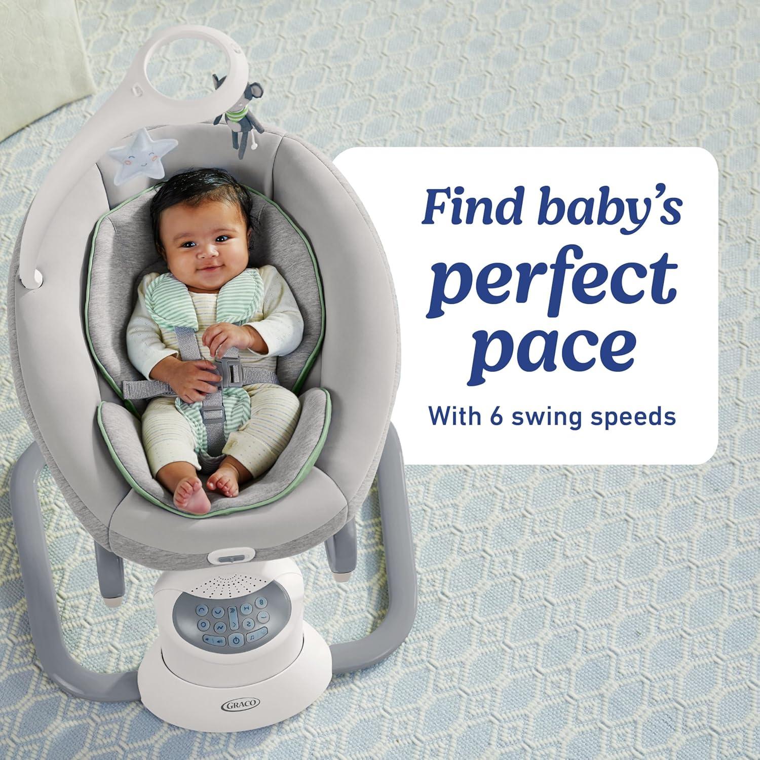imageGraco Soothe My Way with Removable Rocker Madden Versatile Baby Swing ampamp Portable RockerMadden