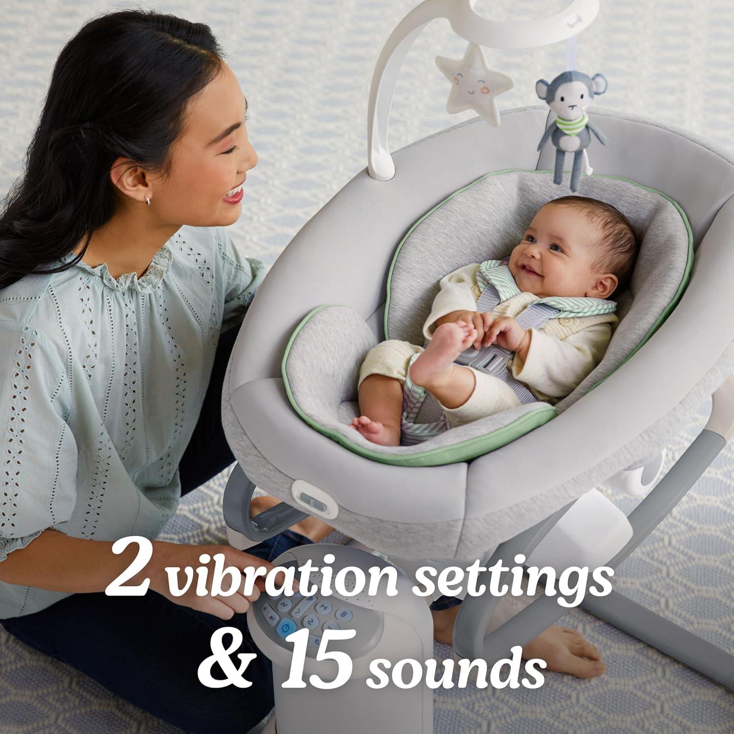 imageGraco Soothe My Way with Removable Rocker Madden Versatile Baby Swing ampamp Portable RockerMadden