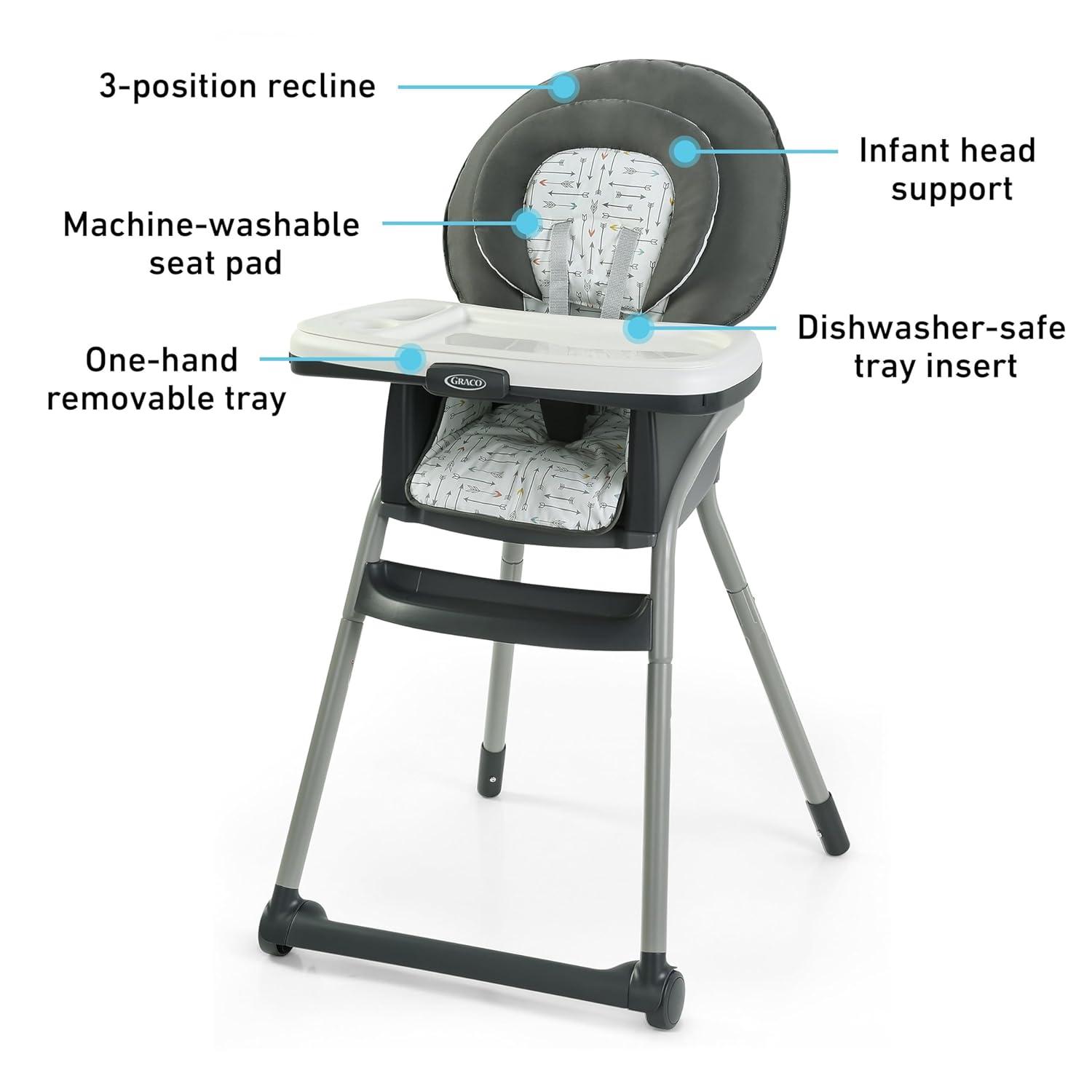 imageGraco Table2Table Lux Highchair 6 Growing Stages from Infant High Chair to Big Kid Chair and Table RhodesWillows