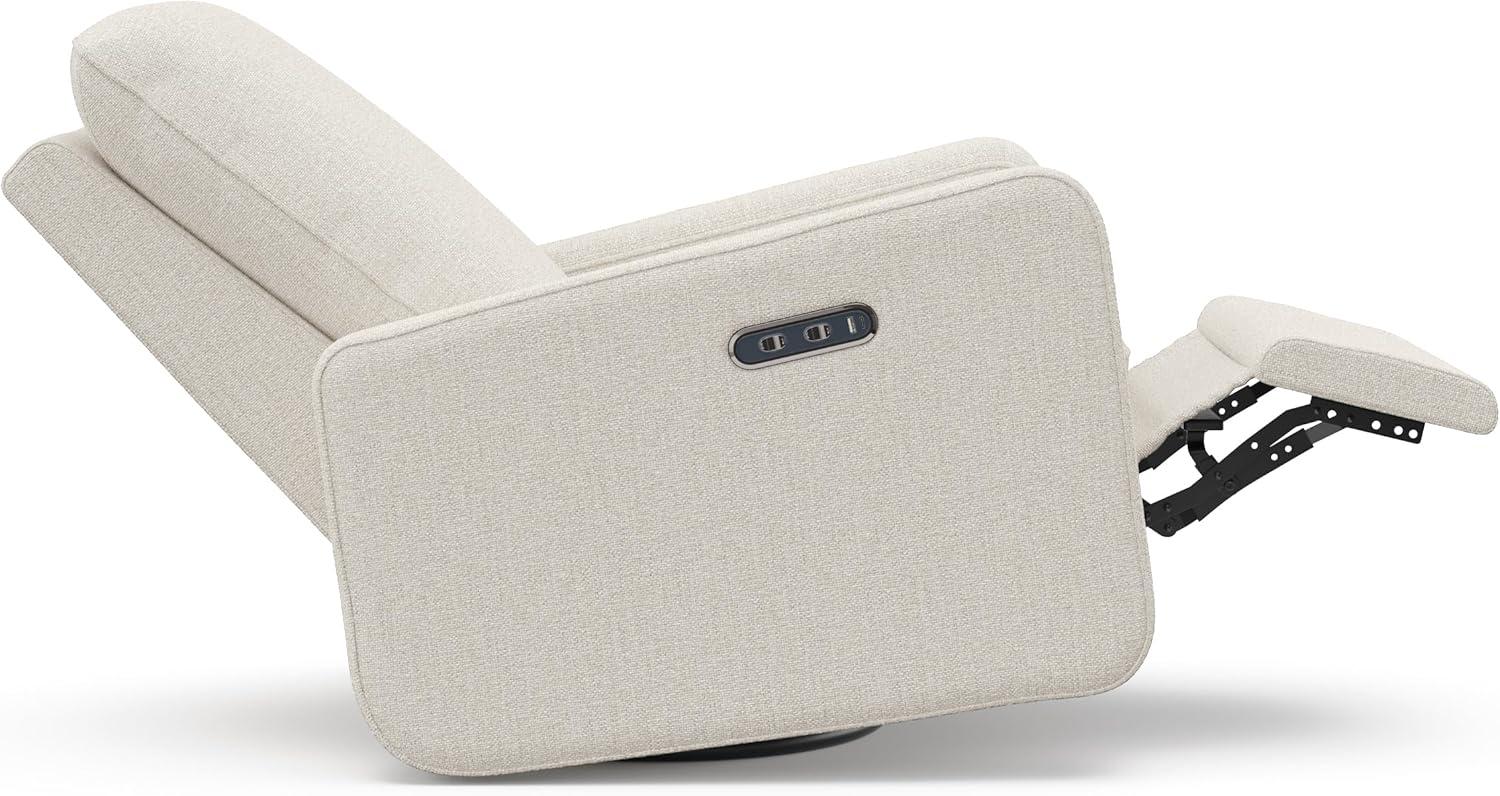 imageGraco Teddi Power Recliner Swivel Glider Dune Basketweave Electronic Power Recline USBA ampamp USBC Charger Premium Cushioning ampamp ComfortDune Basketweave