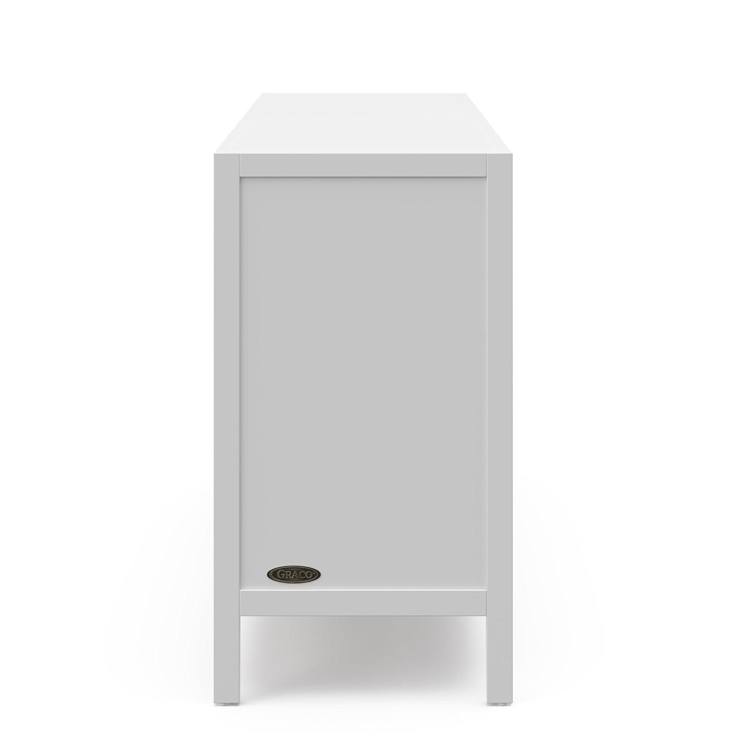 imageGraco Theo 6 Drawer Dresser White GREENGUARD Gold Certified Interlocking Drawer System Dresser Drawer Organizer for Nursery ampamp Kids BedroomWhite