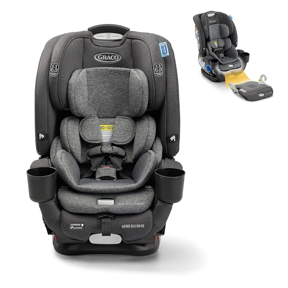 imageGraco 4Ever DLX 4in1 10 Years Use Infant to Toddler Car Seat Zagg Includes Rear Facing Forward Facing Highback Booster ampamp Backless Booster Seat optionsHarrison