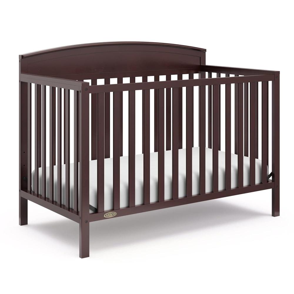 imageGraco Benton 5in1 Convertible Crib Pebble Gray GREENGUARD Gold Certified Converts from Baby Crib to Toddler Bed Daybed and FullSize Bed Fits Standard FullSize Crib MattressEspresso