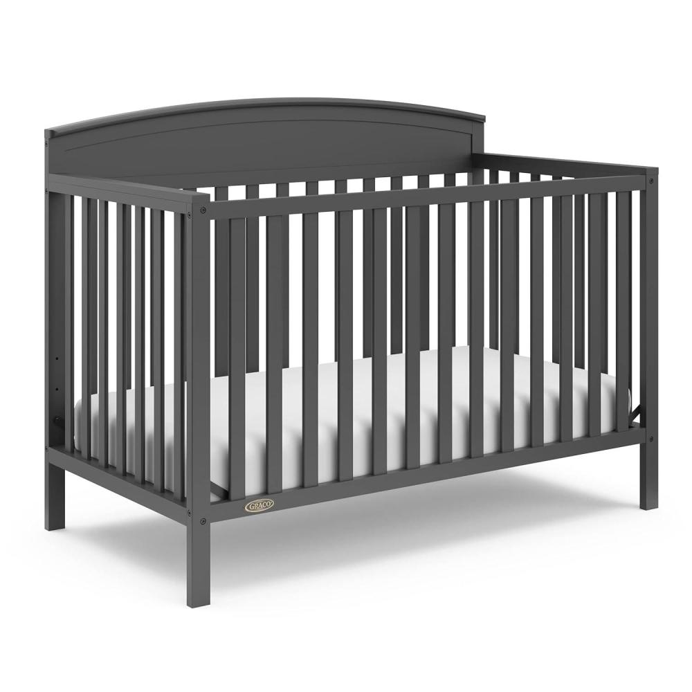 imageGraco Benton 5in1 Convertible Crib Pebble Gray GREENGUARD Gold Certified Converts from Baby Crib to Toddler Bed Daybed and FullSize Bed Fits Standard FullSize Crib MattressGrey