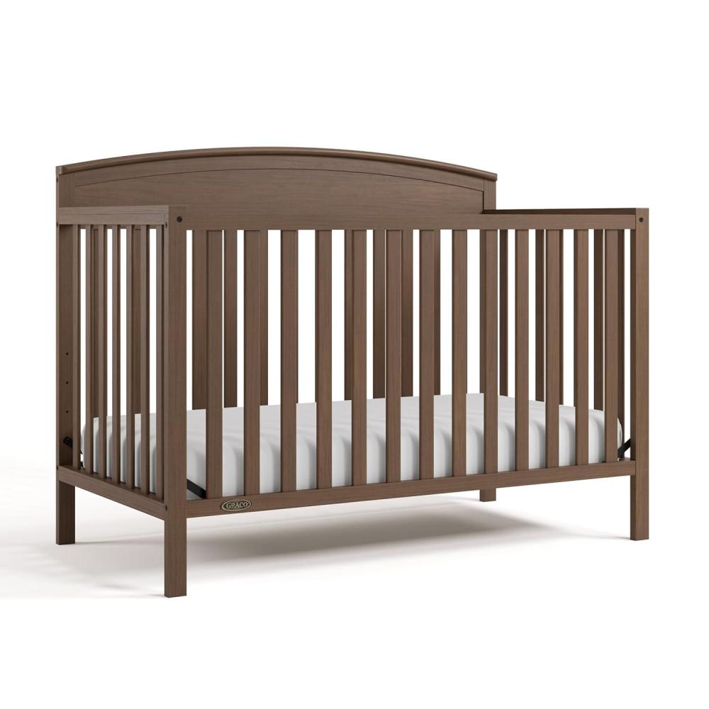 imageGraco Benton 5in1 Convertible Crib Pebble Gray GREENGUARD Gold Certified Converts from Baby Crib to Toddler Bed Daybed and FullSize Bed Fits Standard FullSize Crib MattressHazelnut