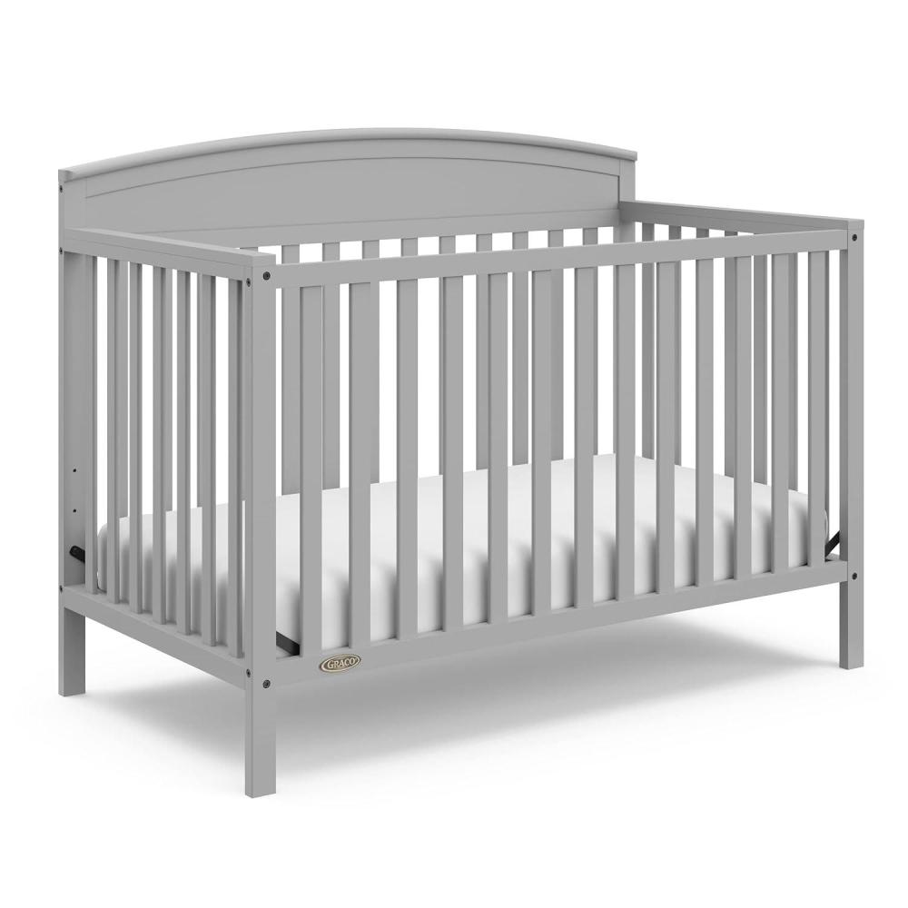 imageGraco Benton 5in1 Convertible Crib Pebble Gray GREENGUARD Gold Certified Converts from Baby Crib to Toddler Bed Daybed and FullSize Bed Fits Standard FullSize Crib MattressPebble Gray
