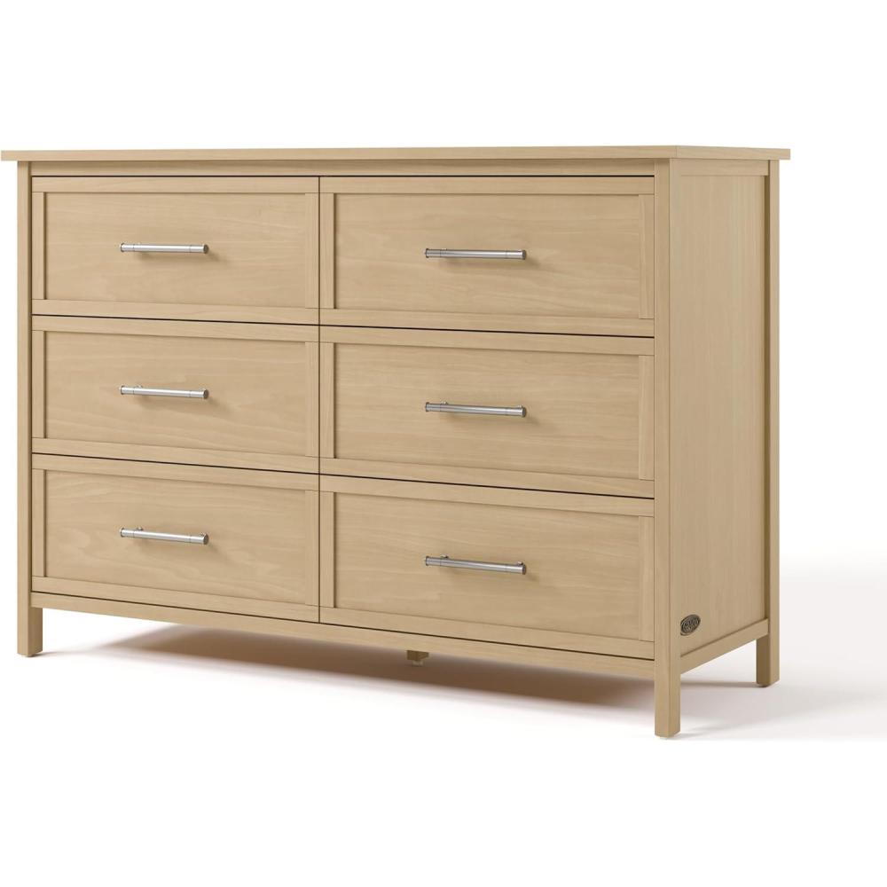 imageGraco Classic 3 Drawer Changing Table Dresser White GREENGUARD Gold Certified Baby Dresser with Changing Table Top Includes Interlocking Drawer SystemDriftwood