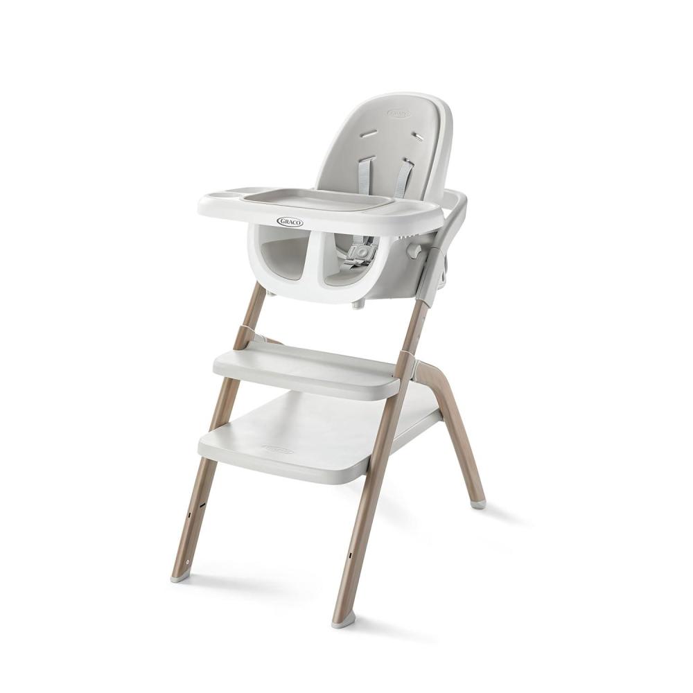 imageGraco EveryStep 6 in 1 High Chair Babies and Toddlers Portable Slim High Chair with 6 Growing Stages from Infant to Toddler Seating Convenient for Dining Time Featured Design in Misty