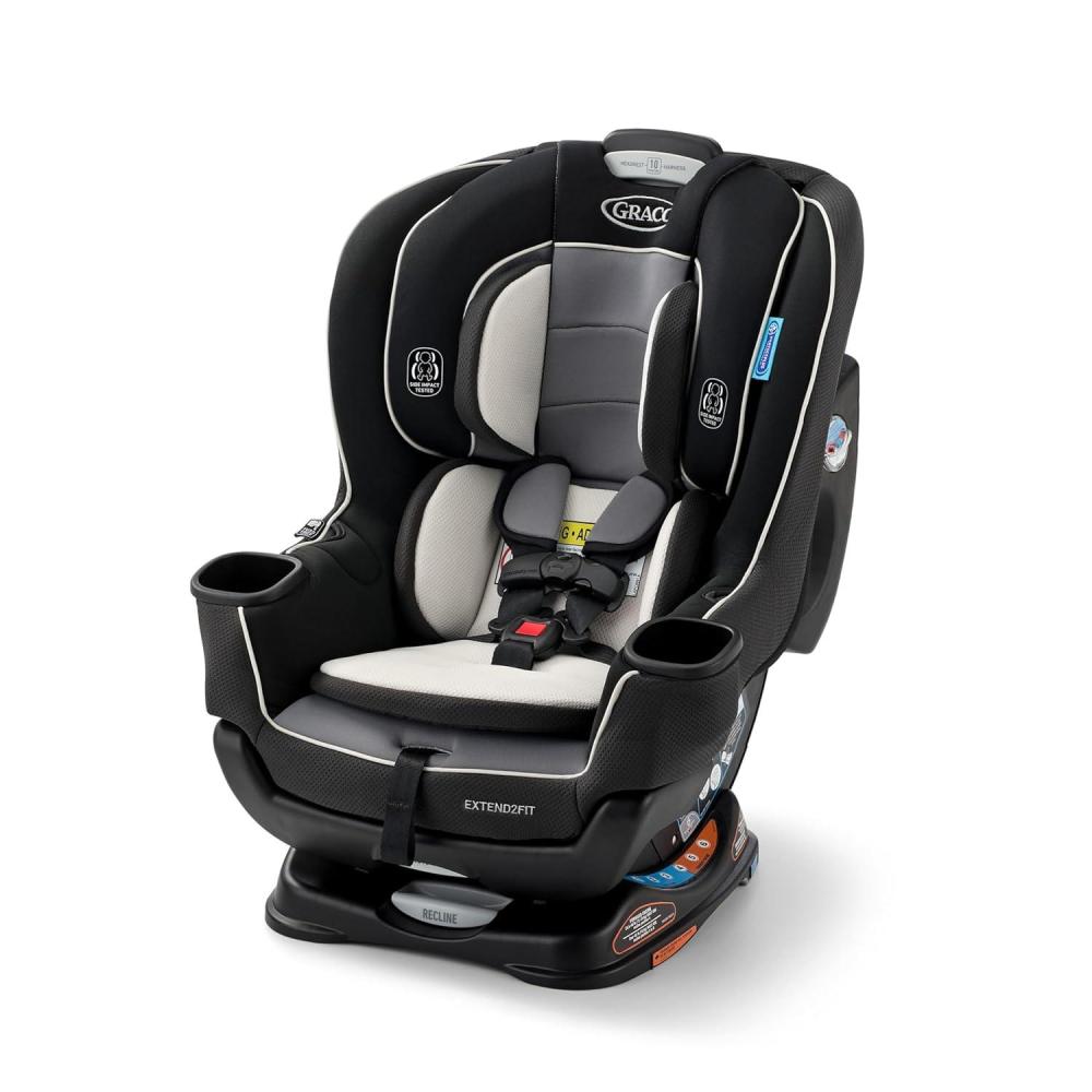 imageGraco Extend2Fit Kenzie 2in1 Convertible Car Seat for Infants to Toddlers with Advanced Safety FeaturesGotham 20
