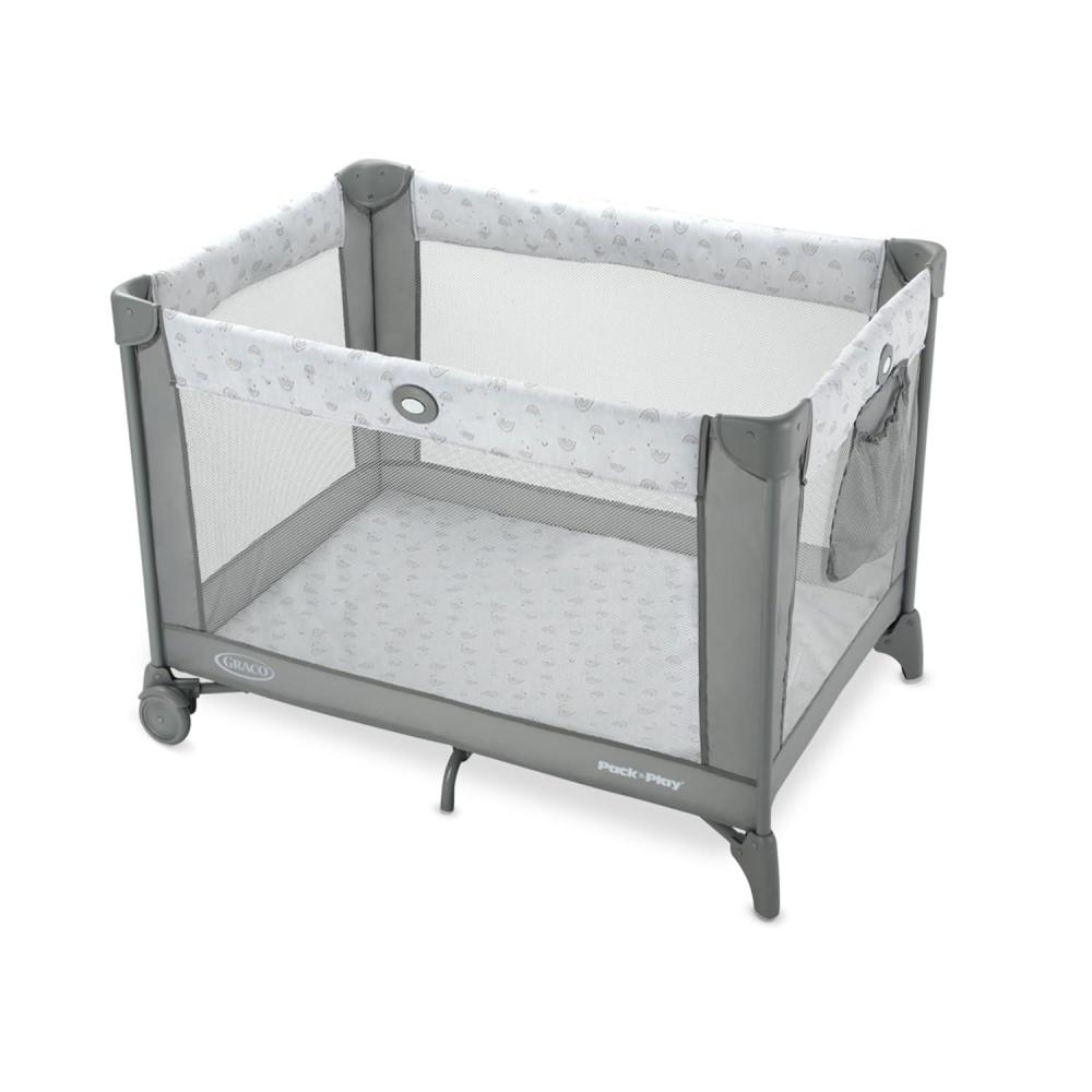 imageGraco Pack and Play Portable Playard Push Button Compact Fold CarnivalReign