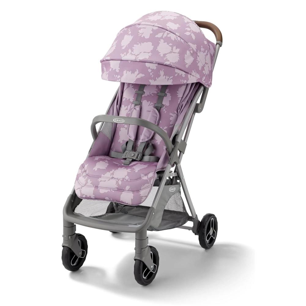 imageGraco Ready2Jet Compact Stroller Overhead Friendly Compact Travel Stroller with Automatic Fold KingstonLilac Mod